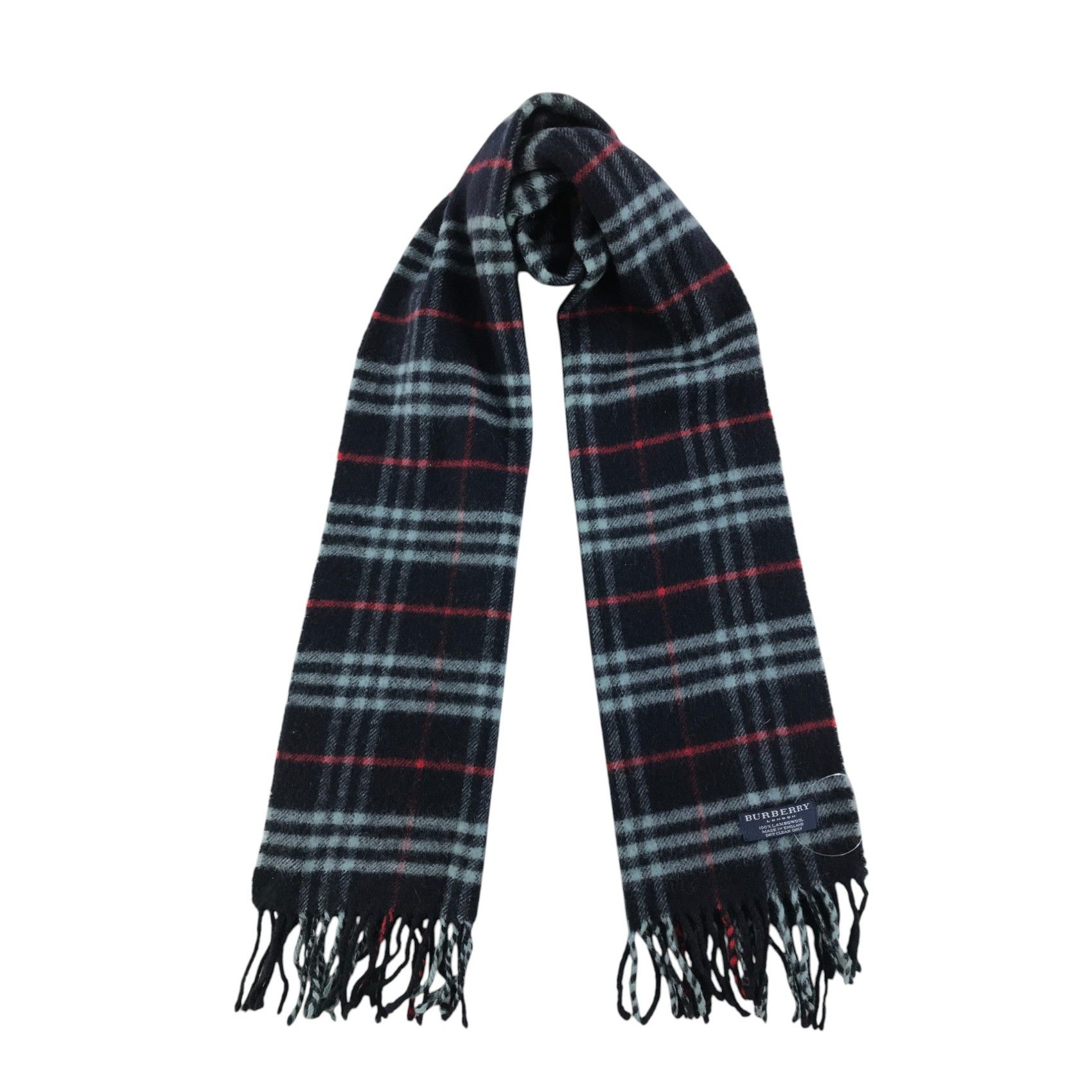 Burberry × Vintage Burberry Scarf / Muffler / Neckwear - WW2415 Size ONE SIZE - 1 Thumbnail