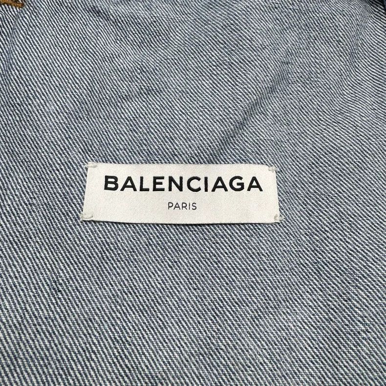 Balenciaga Balenciaga Embroidered Collar Denim Jacket Size US M / EU 48-50 / 2 - 3 Thumbnail