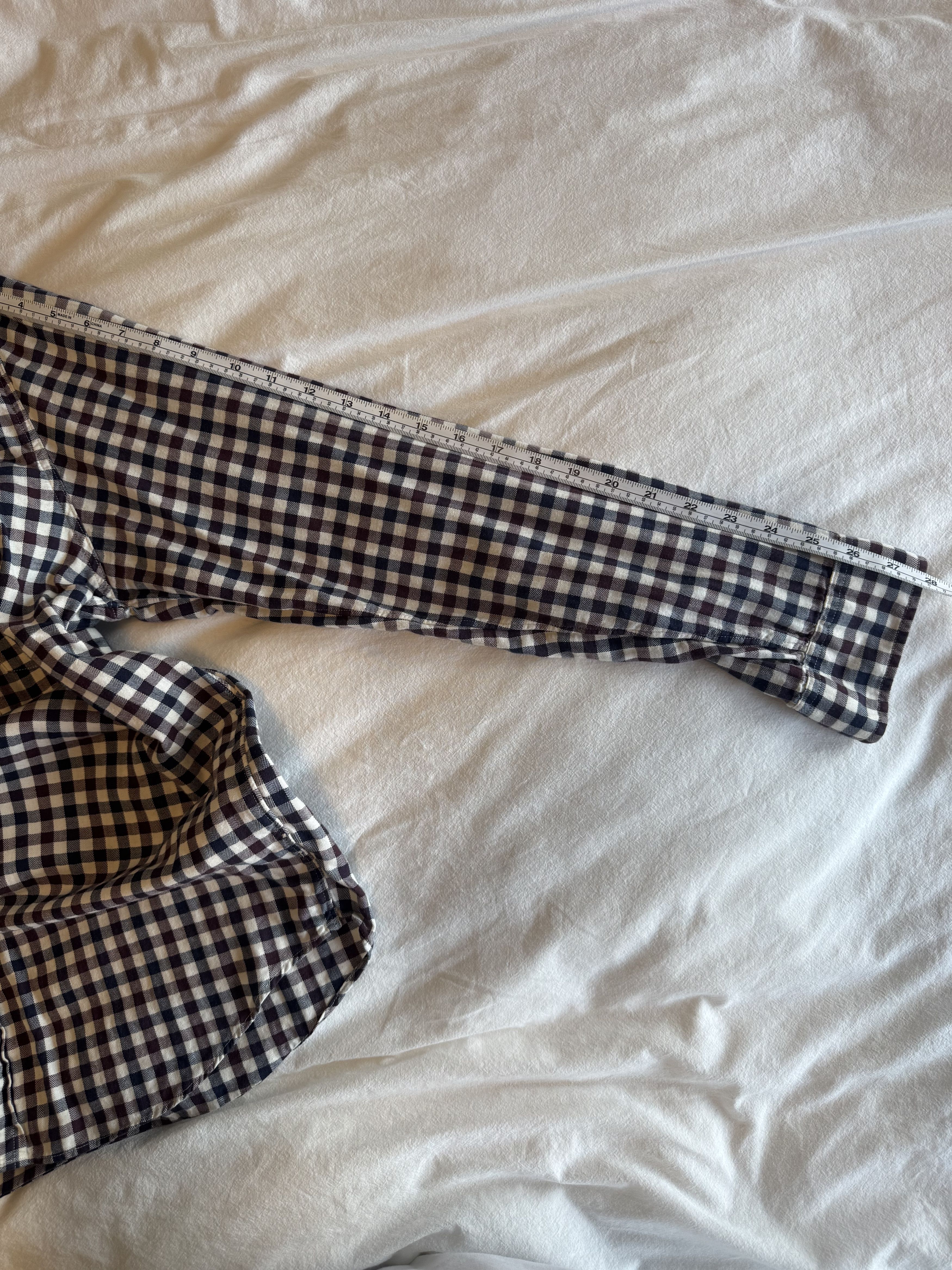 J.Crew J.Crew Cotton Gingham Workshirt Navy Burgundy Check Large Size US L / EU 52-54 / 3 - 10 Thumbnail