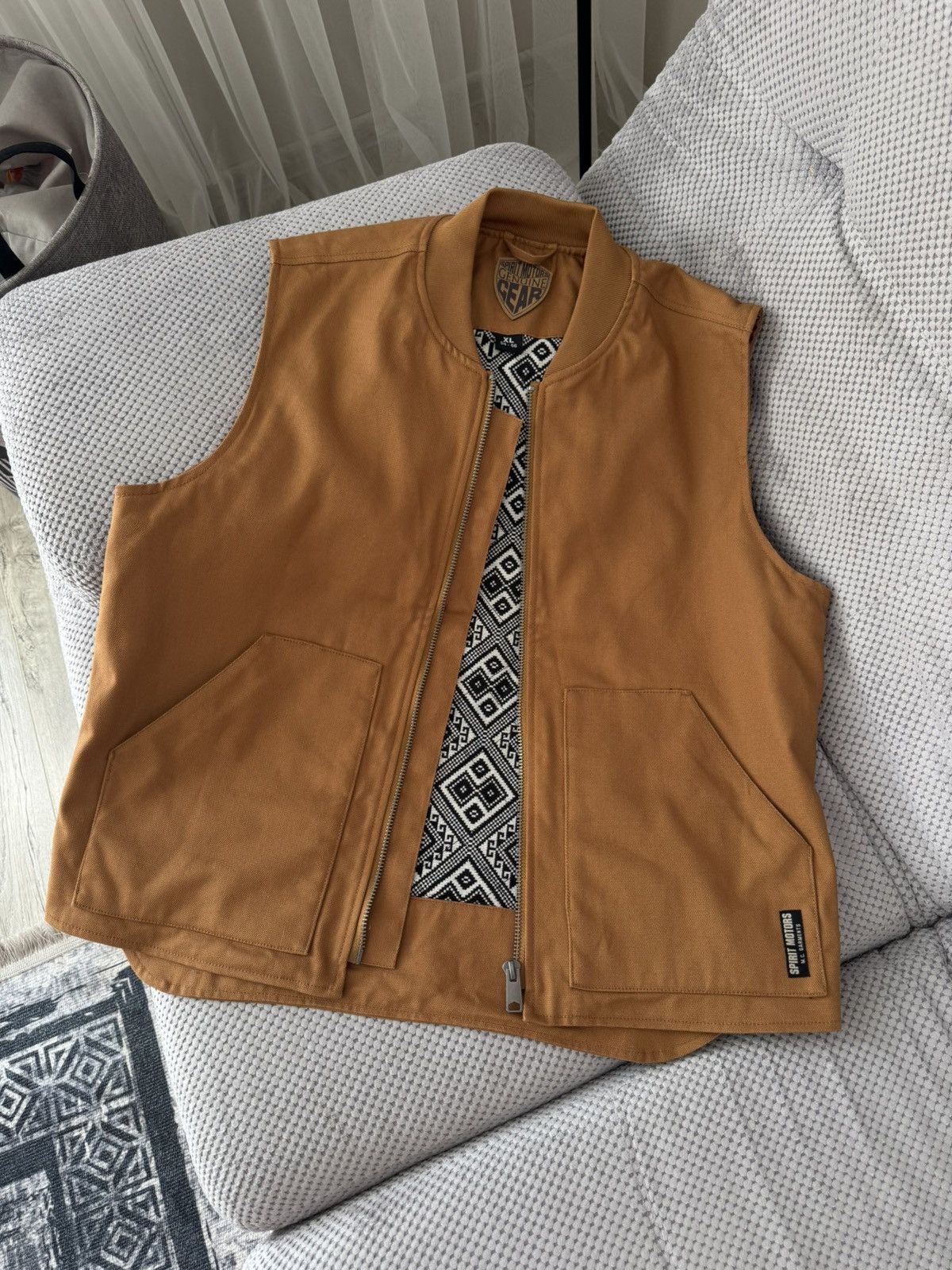 Other Spirit Motors Canvas Brown Cycling Vest Size US XL / EU 56 / 4 - 3 Thumbnail