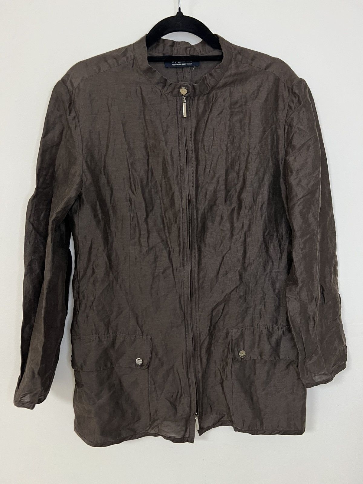 Max Mara Max Mara jacket M linen and silk Size M / US 6-8 / IT 42-44 - 1 Thumbnail