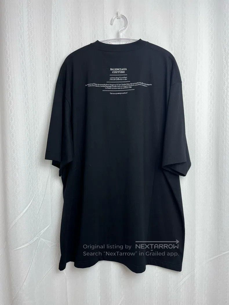 Balenciaga Balenciaga High-end custom black short sleeve T-shirt Size US M / EU 48-50 / 2 - 2 Thumbnail