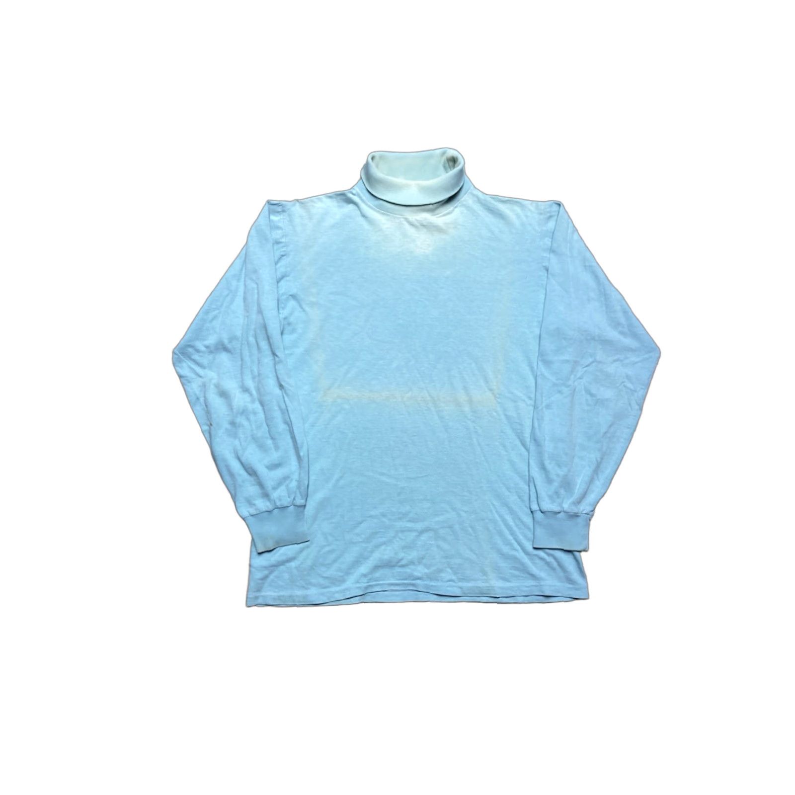 Vintage VINTAGE Mayo Spruce Long Sleeve Polo Shirt Turtleneck Blue 60s Cotton Men M Regular 60s Shirt Mens Size US M / EU 48-50 / 2 - 1 Thumbnail