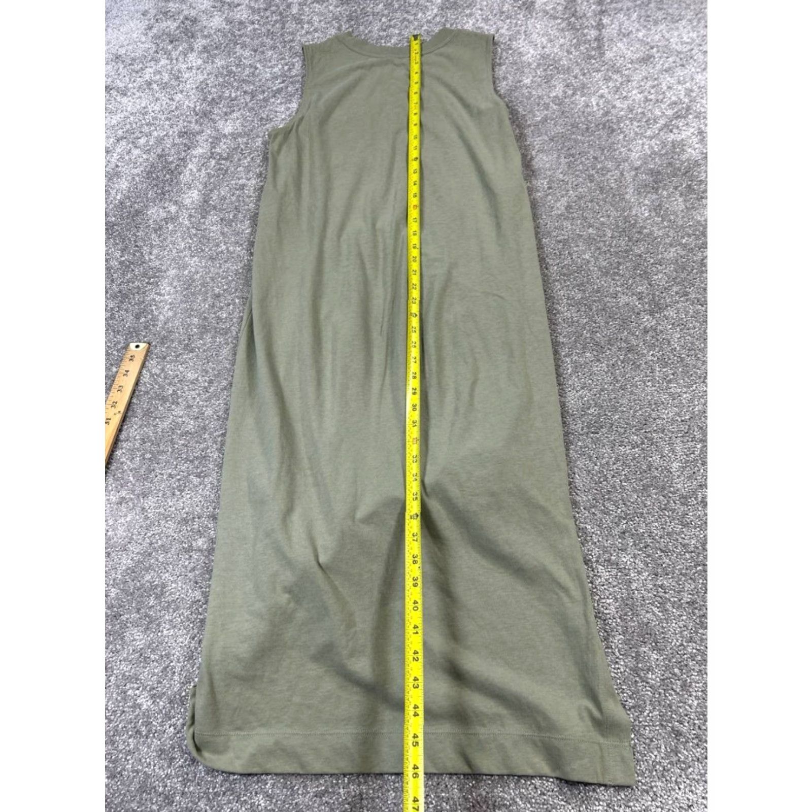 VINTAGE Everlane Women's Dress Midi Sleeveless Cotton Green Casual Summer  Spring Womens Small - www.desnorhaar.be