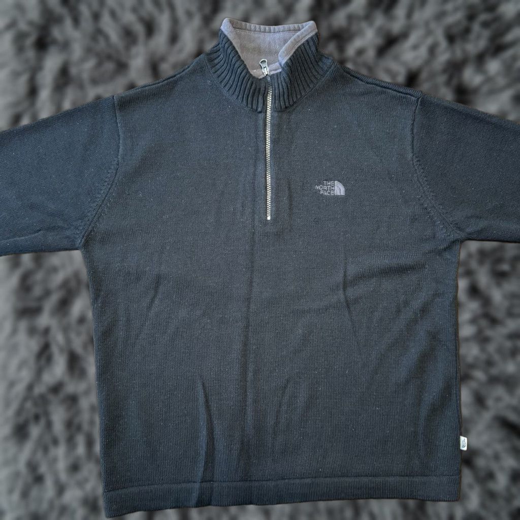 The North Face The North Face Sweater 1/4 Zip Pullover Men’s Large Black Wool Blend a5 Series Size US L / EU 52-54 / 3 - 1 Thumbnail
