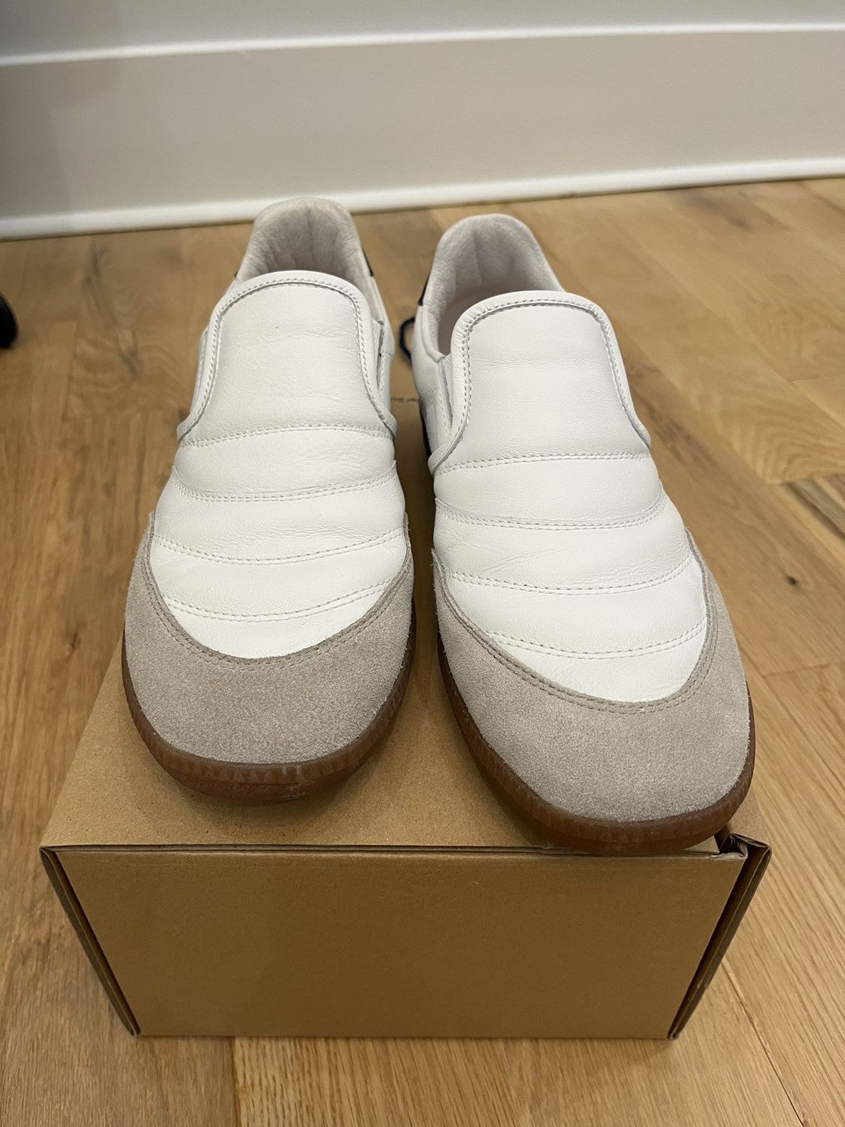 Hender Scheme Hender Scheme Derrida White Slip On Sneakers Size US 8 / EU 41 - 1 Thumbnail