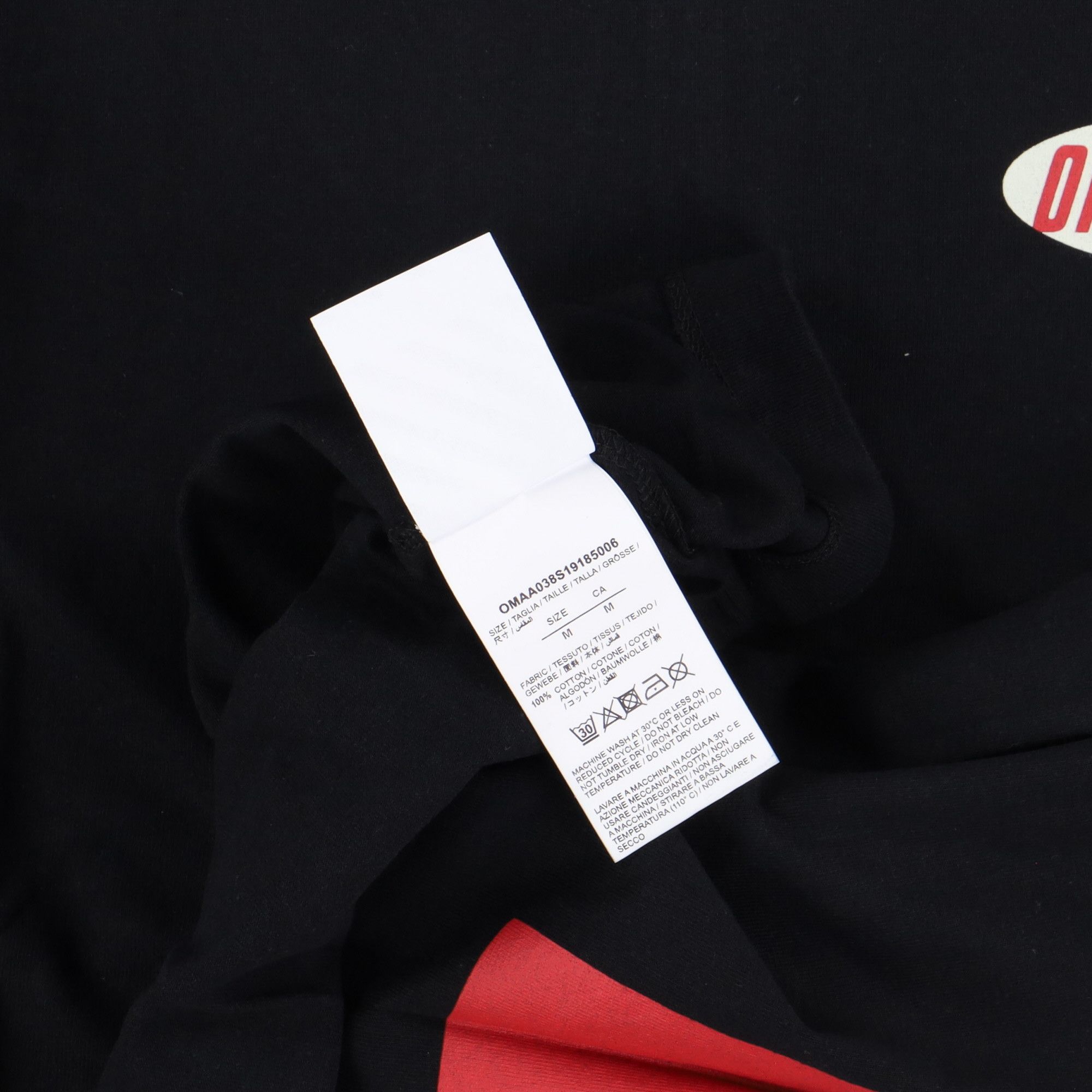 Off-White Black and Red Split Arrows Oversized T-Shirt Size US M / EU 48-50 / 2 - 8 Thumbnail