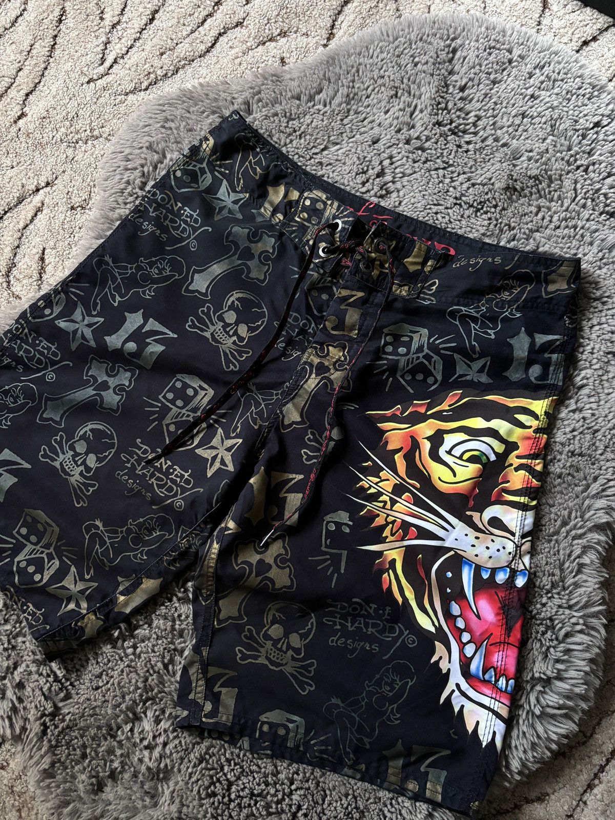 Christian Audigier × Ed Hardy Ed Hardy Christian Audigier short surf or die Size US 34 / EU 50 - 3 Thumbnail
