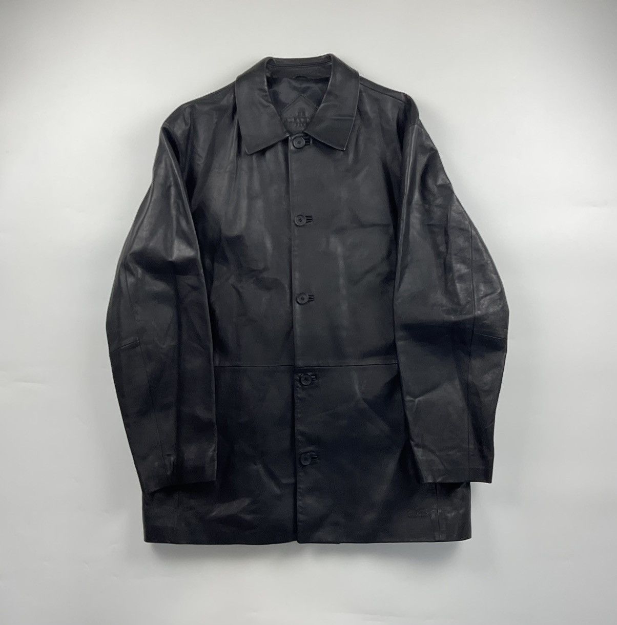 Balenciaga Vintage Balenciaga Leather Jacket Size US XL / EU 56 / 4 - 1 Thumbnail