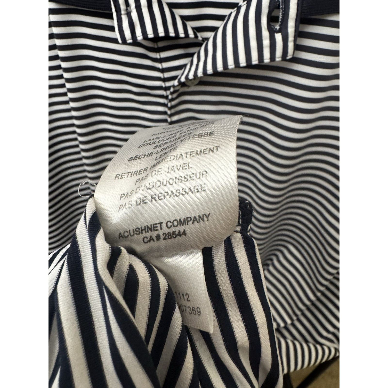 Footjoy FootJoy Golf Polo XL NavyStripped 1757 Golf Club Performance Size US XL / EU 56 / 4 - 7 Thumbnail