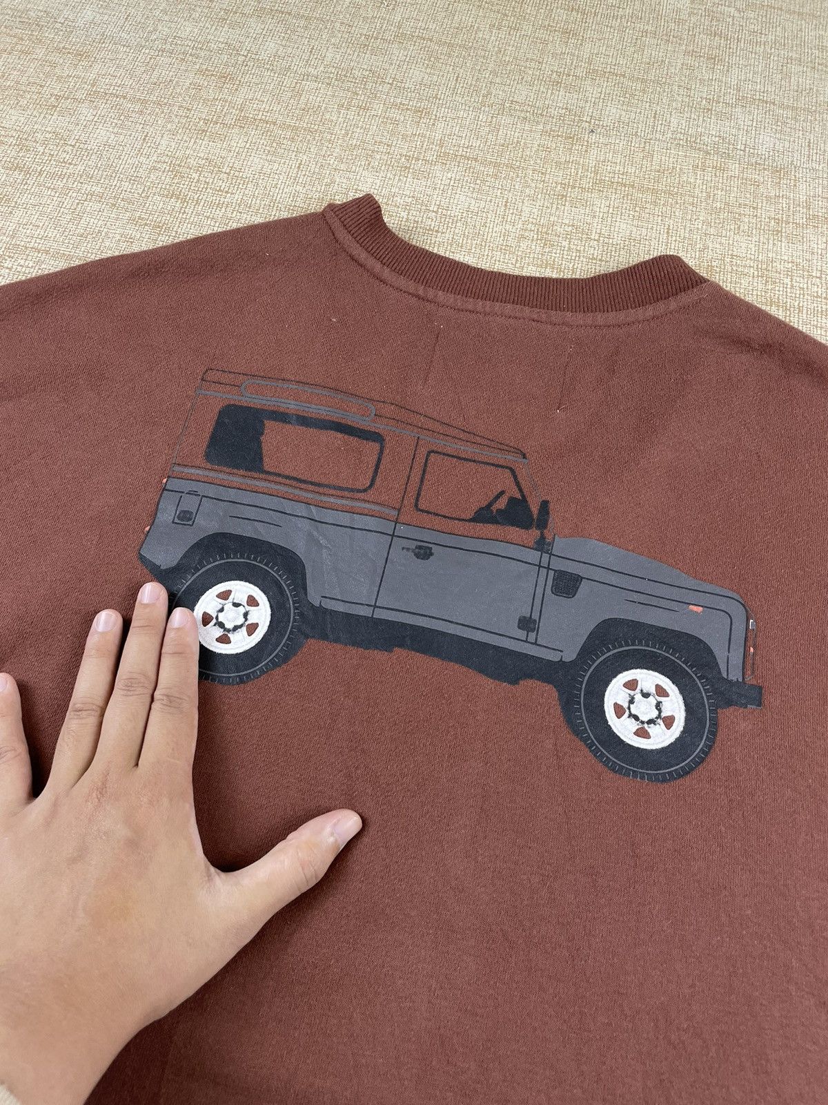 Pacsun × Vintage LAND ROVER PACSUN Vintage V-Neck Baggy Sweatshirt Size US M / EU 48-50 / 2 - 3 Thumbnail