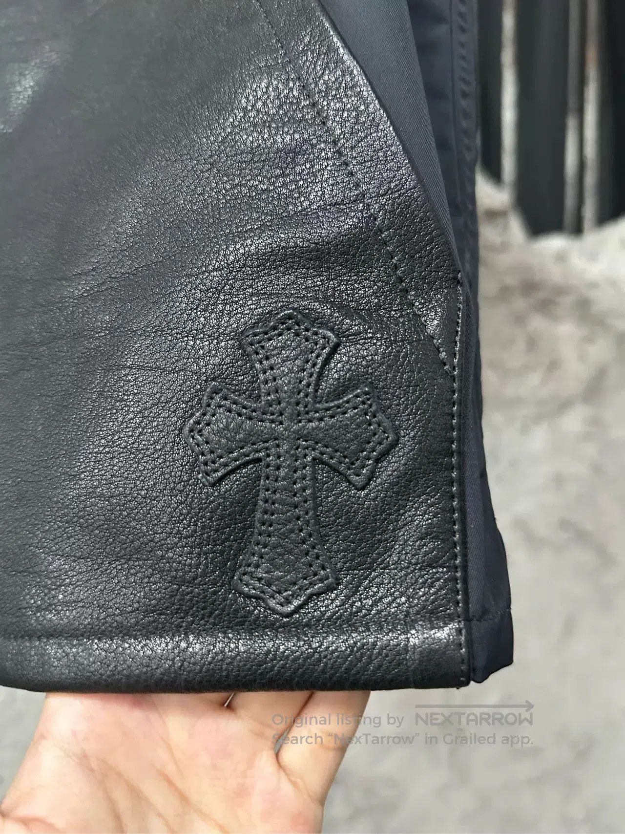 Chrome Hearts chrome hearts leather short sleeve shirt jacket. Size US M / EU 48-50 / 2 - 5 Thumbnail