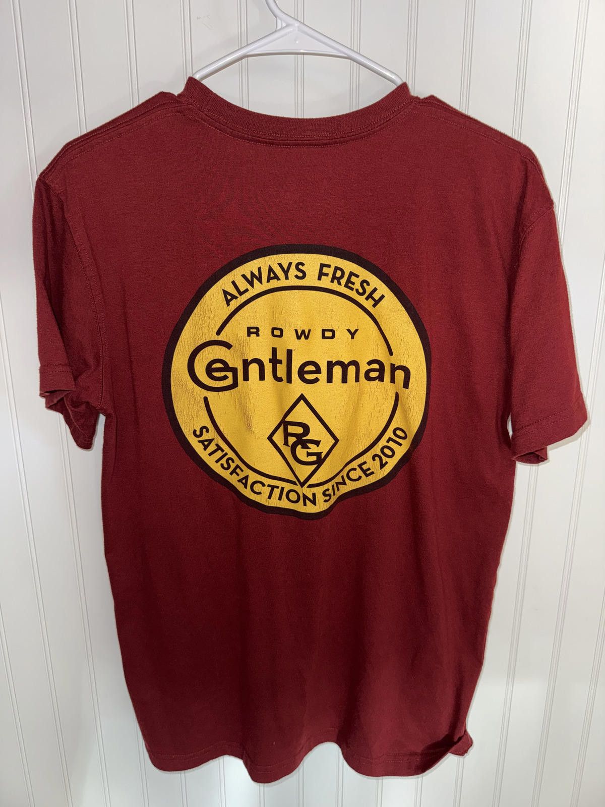 Other Rowdy Gentleman Maroon T-Shirt Size US M / EU 48-50 / 2 - 2 Thumbnail