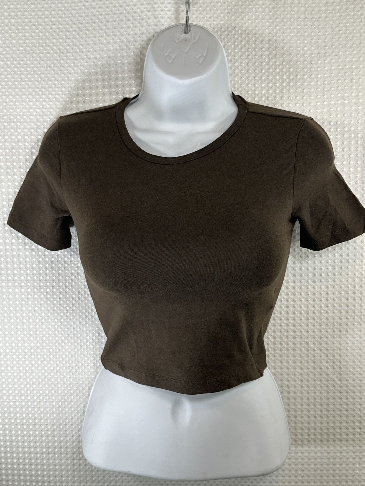 Zara Zara Cropped Short Sleeve T-Shirt Size XS / US 0-2 / IT 36-38 - 2 Thumbnail