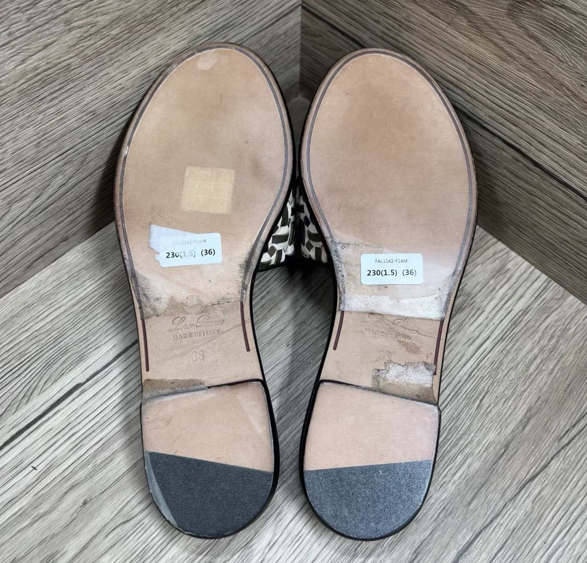 Loro Piana Loro Piana Woven Leather Slippers J41 Size US 6 / IT 36 - 6 Thumbnail