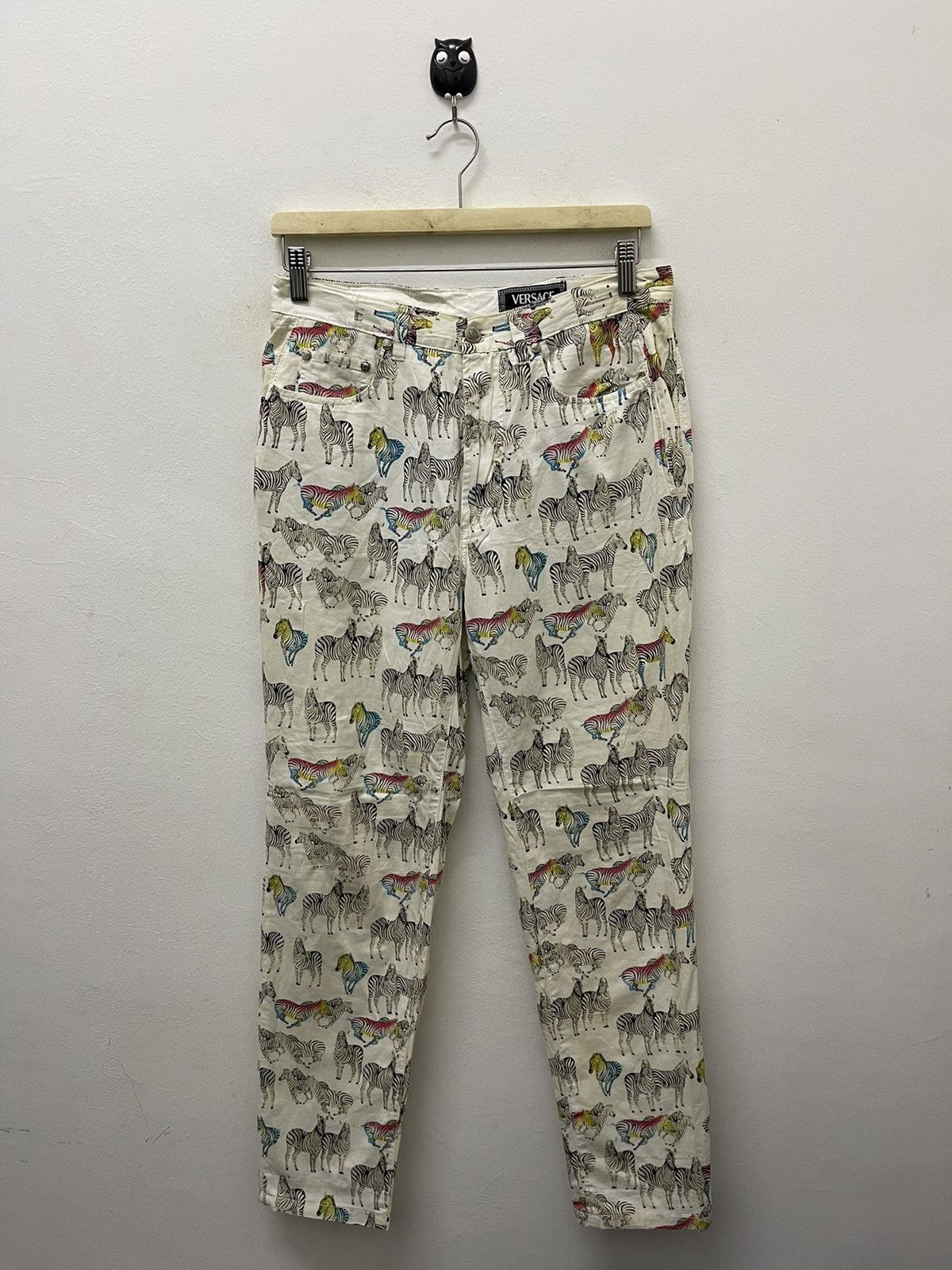 Versace Rare Vintage VERSACE JEANS COUTURE Rainbow Zebra All Over Size US 30 / EU 46 - 5 Thumbnail