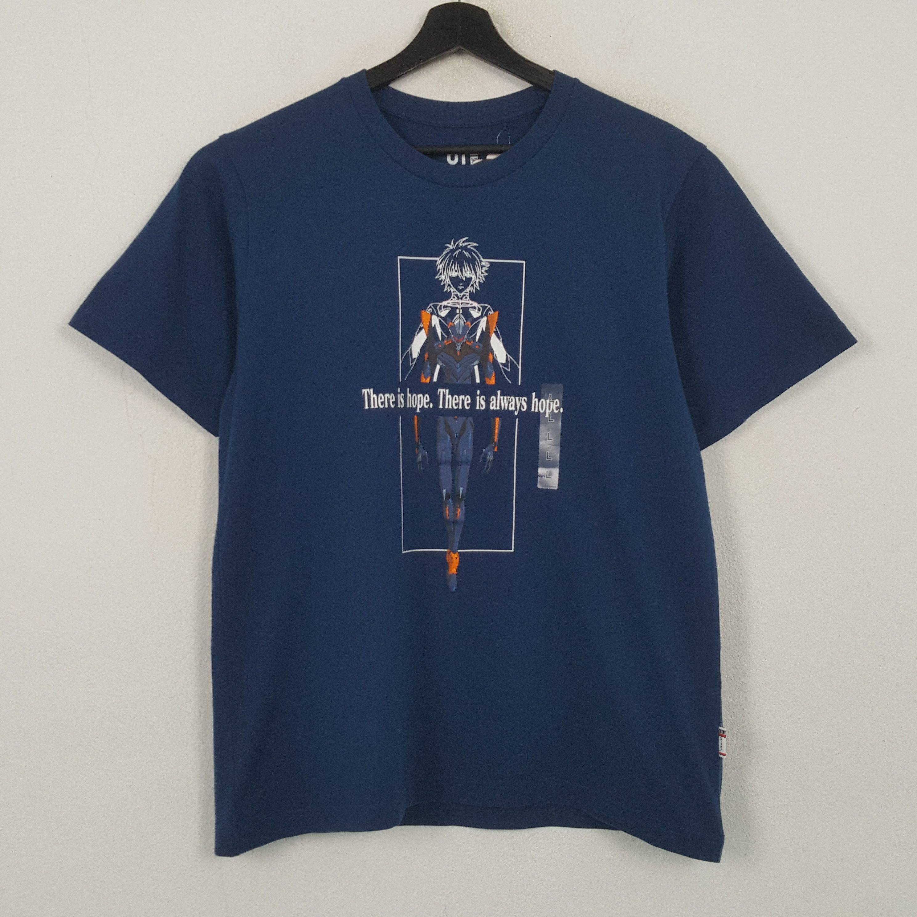 Uniqlo Uniqlo x Evangelion Anime Japanese Brand Tshirt RR1 Size US L / EU 52-54 / 3 - 1 Thumbnail