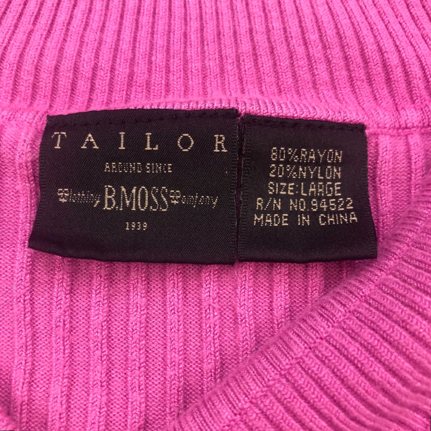 Pinko B. Moss Sweater Womens Pink V-Neck Knit 3/4 Sleeve Stretchy Rayon Large Size L / US 10 / IT 46 - 4 Thumbnail