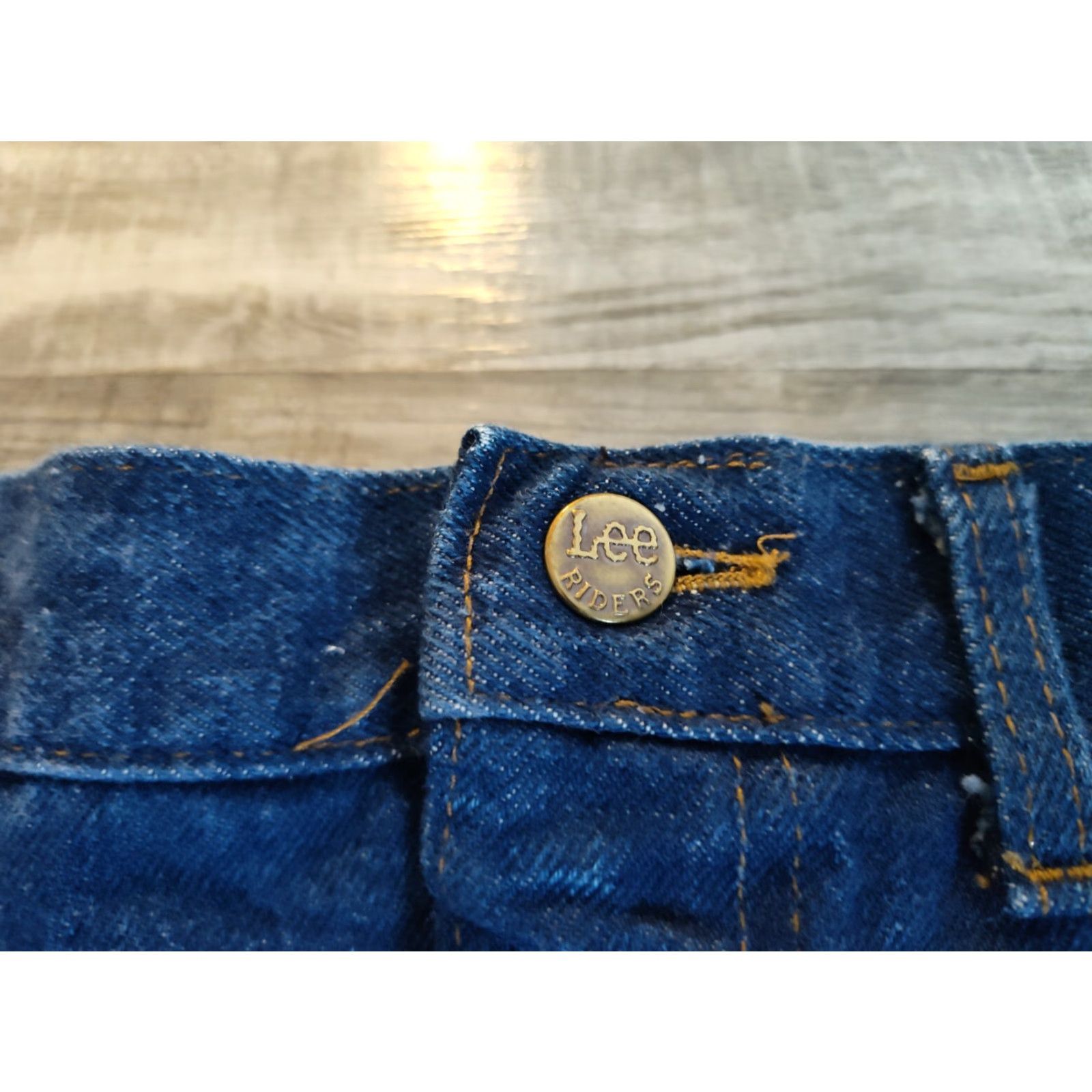 Lee VINTAGE Lee Riders Jeans Mens 54x30 Cotton Denim Union Made USA 90s Straight Fit Blue Size US 38 / EU 54 - 4 Thumbnail