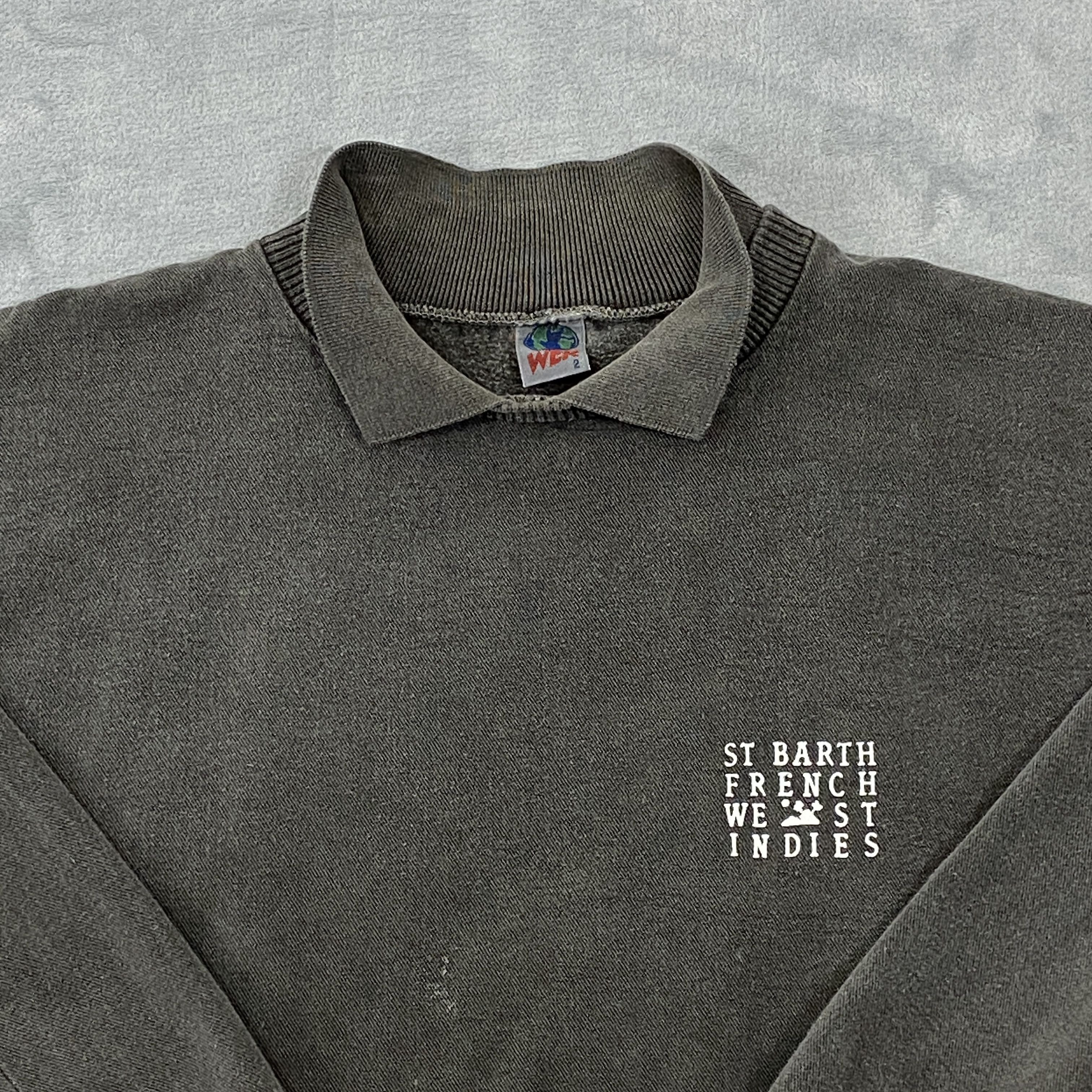 Vintage × Wek ST BARTH FRENCH WEST INDIES Sweatshirt Women Size 2 XS WEK Size XS / US 0-2 / IT 36-38 - 5 Thumbnail