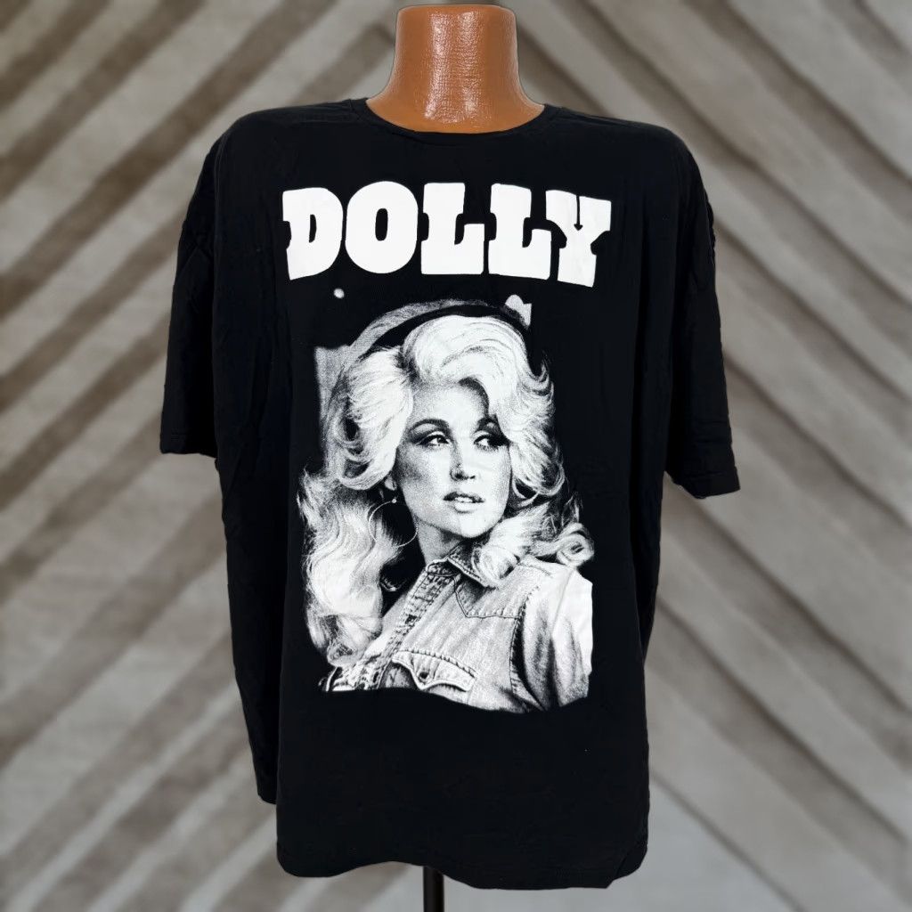 Vintage Dolly Parton Shirt Adult 3XL Black Graphic Portrait Music Country Pop Tennessee Size US XXL / EU 58 / 5 - 1 Thumbnail