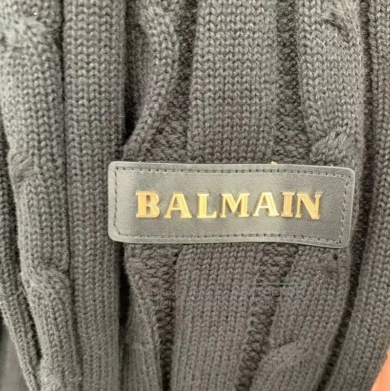 Balmain Balmain Black Knitted Cardigan for Women . Size XL / US 12-14 / IT 48-50 - 4 Thumbnail