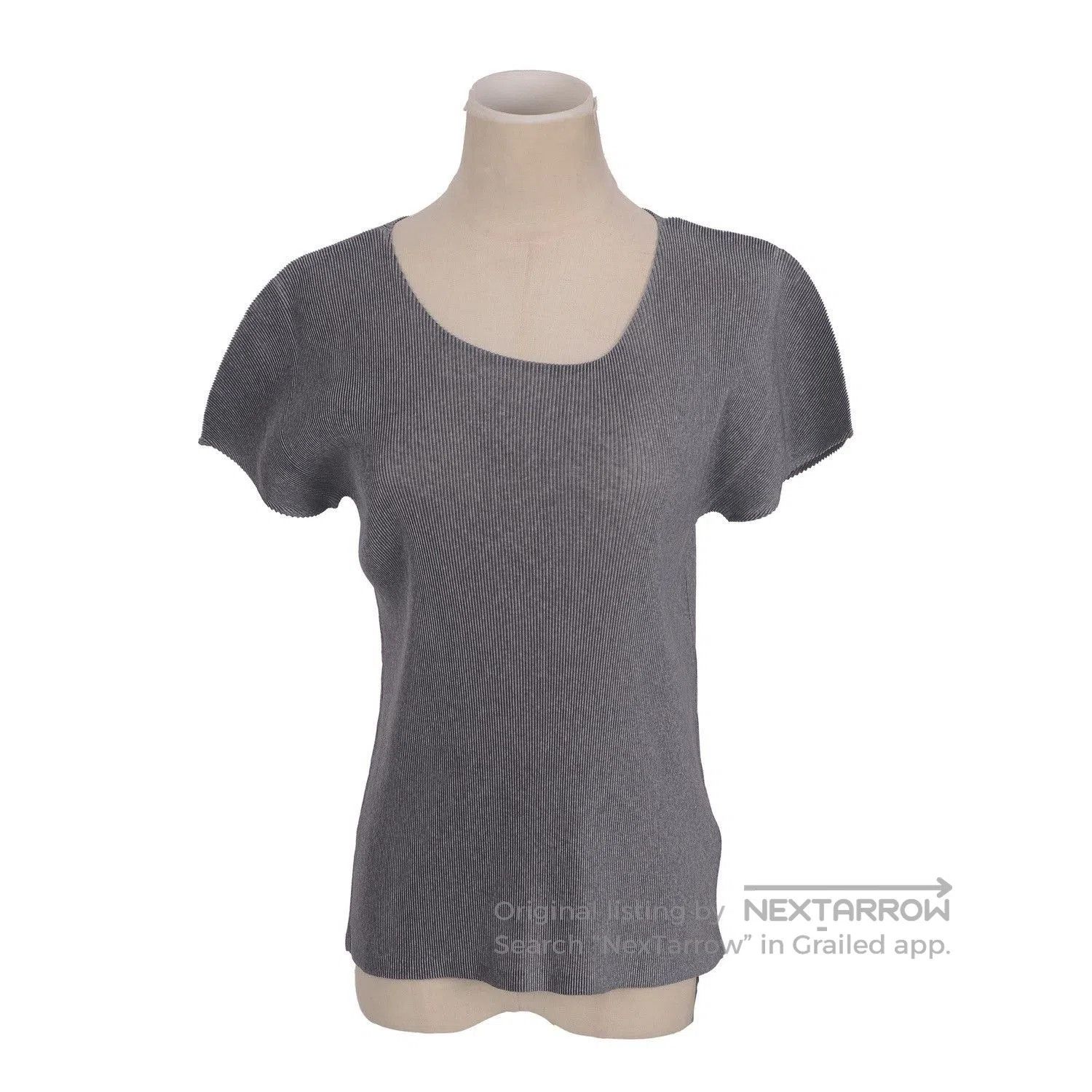 Pleats Please Issey Miyake Pleats Please Issey Miyake Gray Pleated T. Size M / US 6-8 / IT 42-44 - 1 Thumbnail
