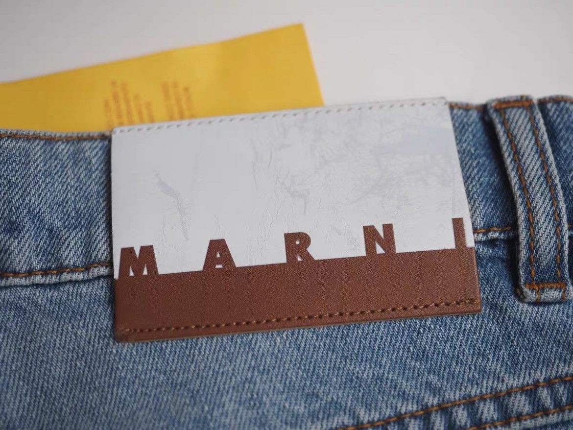 Marni Marni 22AW Mohair Patches Denim Size 30" / US 8 / IT 44 - 5 Thumbnail