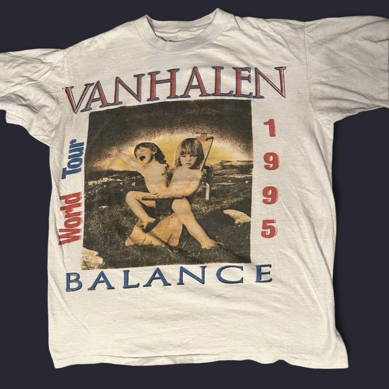 Band Tees × Vintage Double Sided Vintage Van Halen Balance world tour 1995 Size US M / EU 48-50 / 2 - 1 Thumbnail
