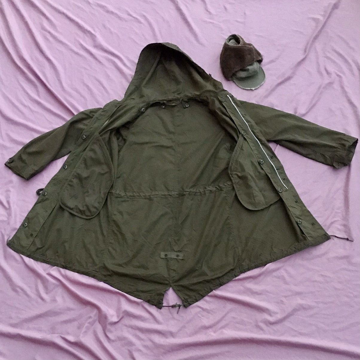 Other 1950s US ARMY M-51 FISHTAIL COLD WEATHER PARKA Size US M / EU 48-50 / 2 - 7 Thumbnail