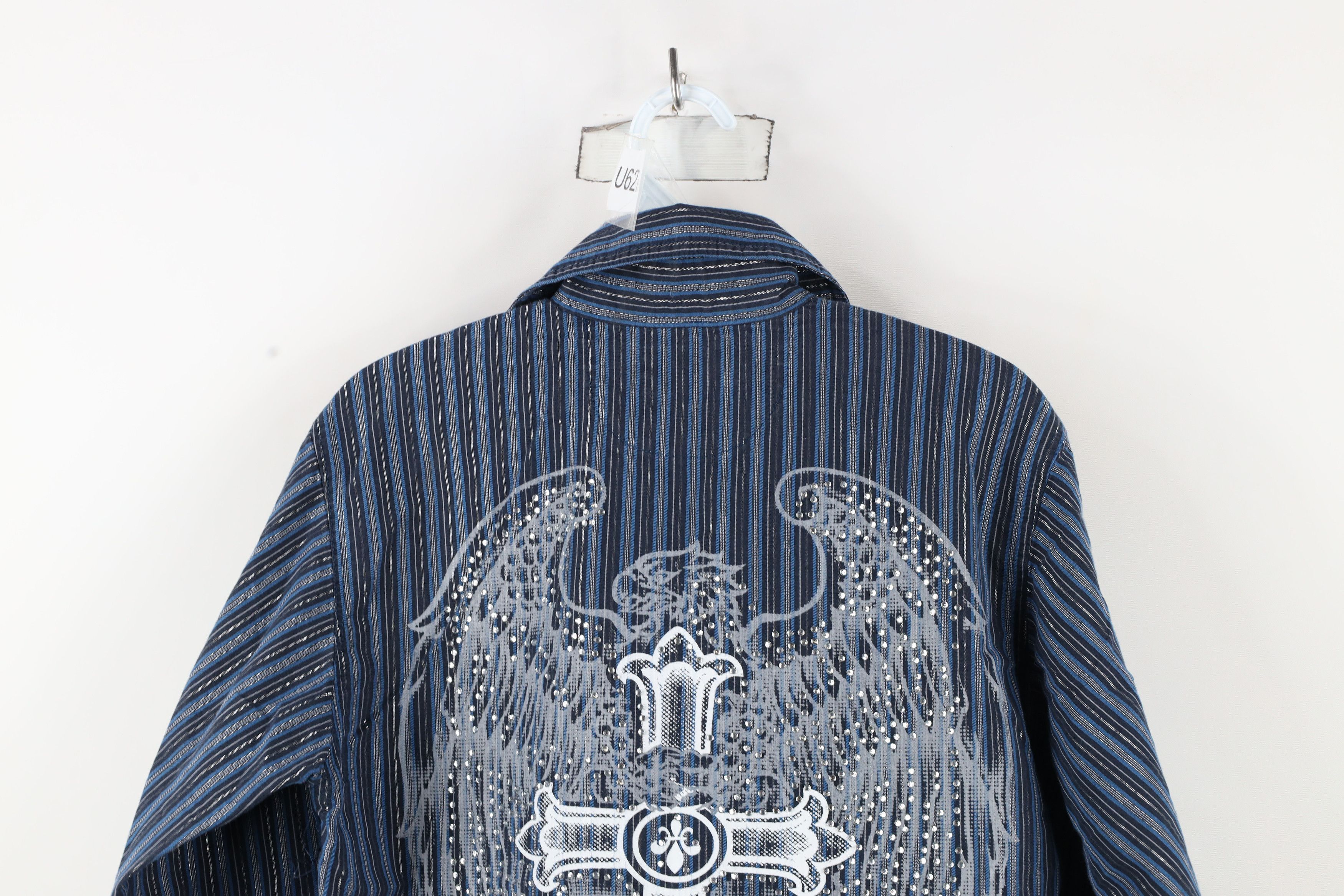 Vintage Vintage 90s Y2K Streetwear Striped MMA UFC Button Shirt Size US M / EU 48-50 / 2 - 12 Thumbnail