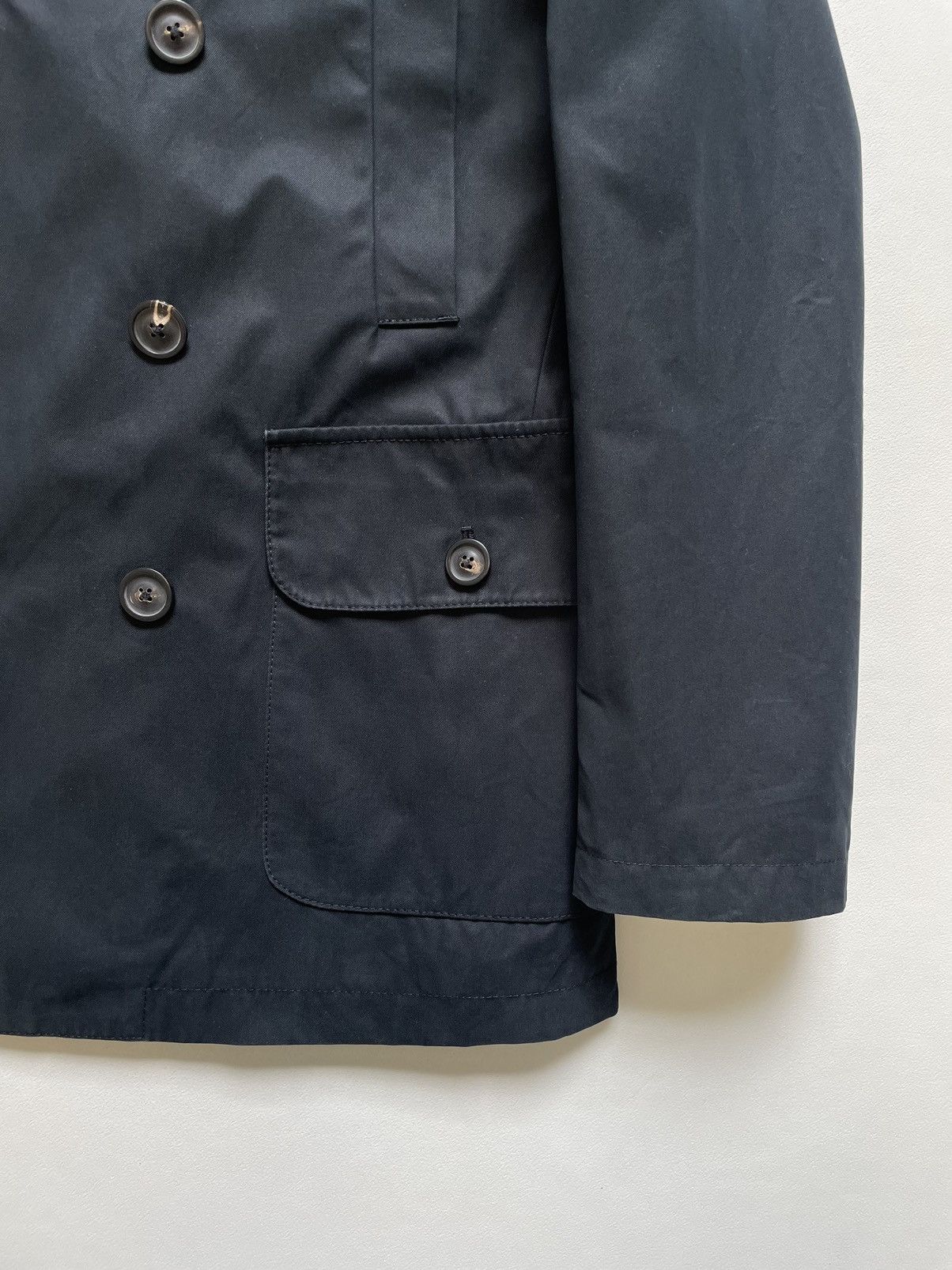Maison Margiela S/S 10 Blue Cotton Mac Caban Jacket Size US M / EU 48-50 / 2 - 9 Thumbnail