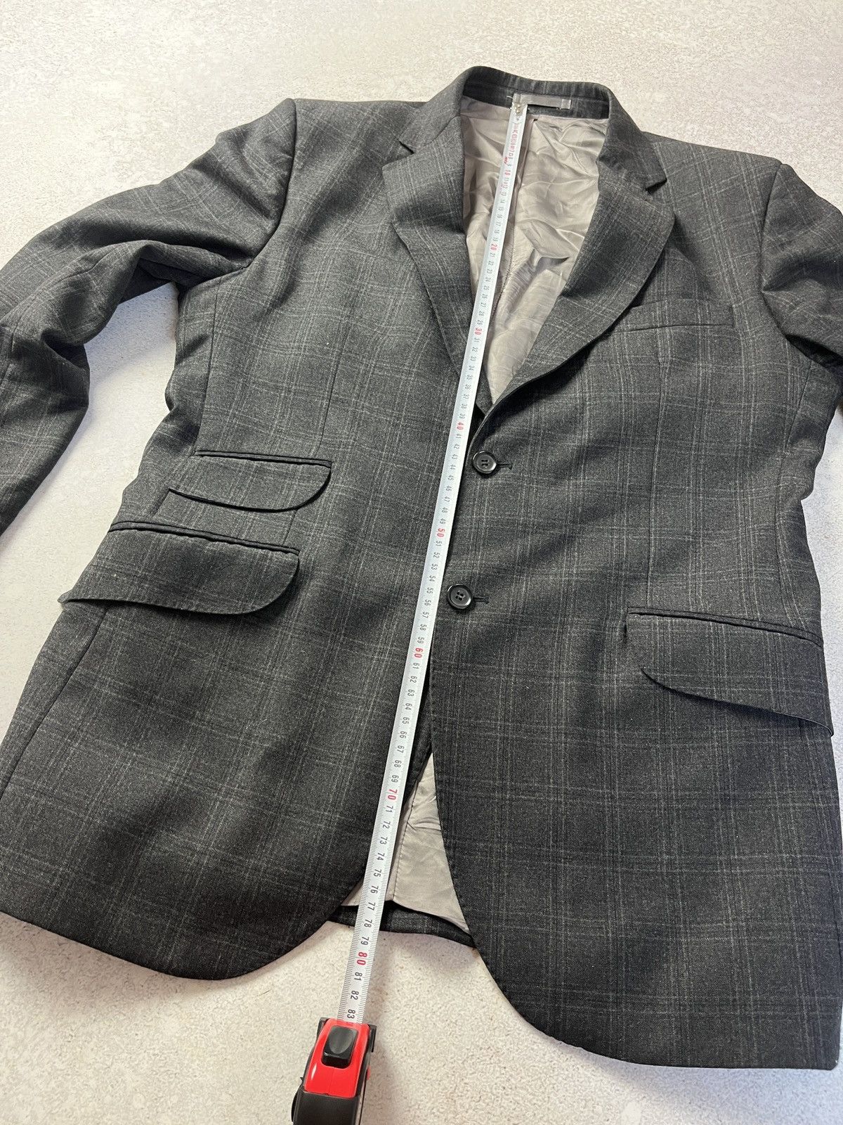 Hackett HACKETT Wool Blazer MW812264 BRUSHED MULTED CHECK Rare Size 42L - 12 Thumbnail