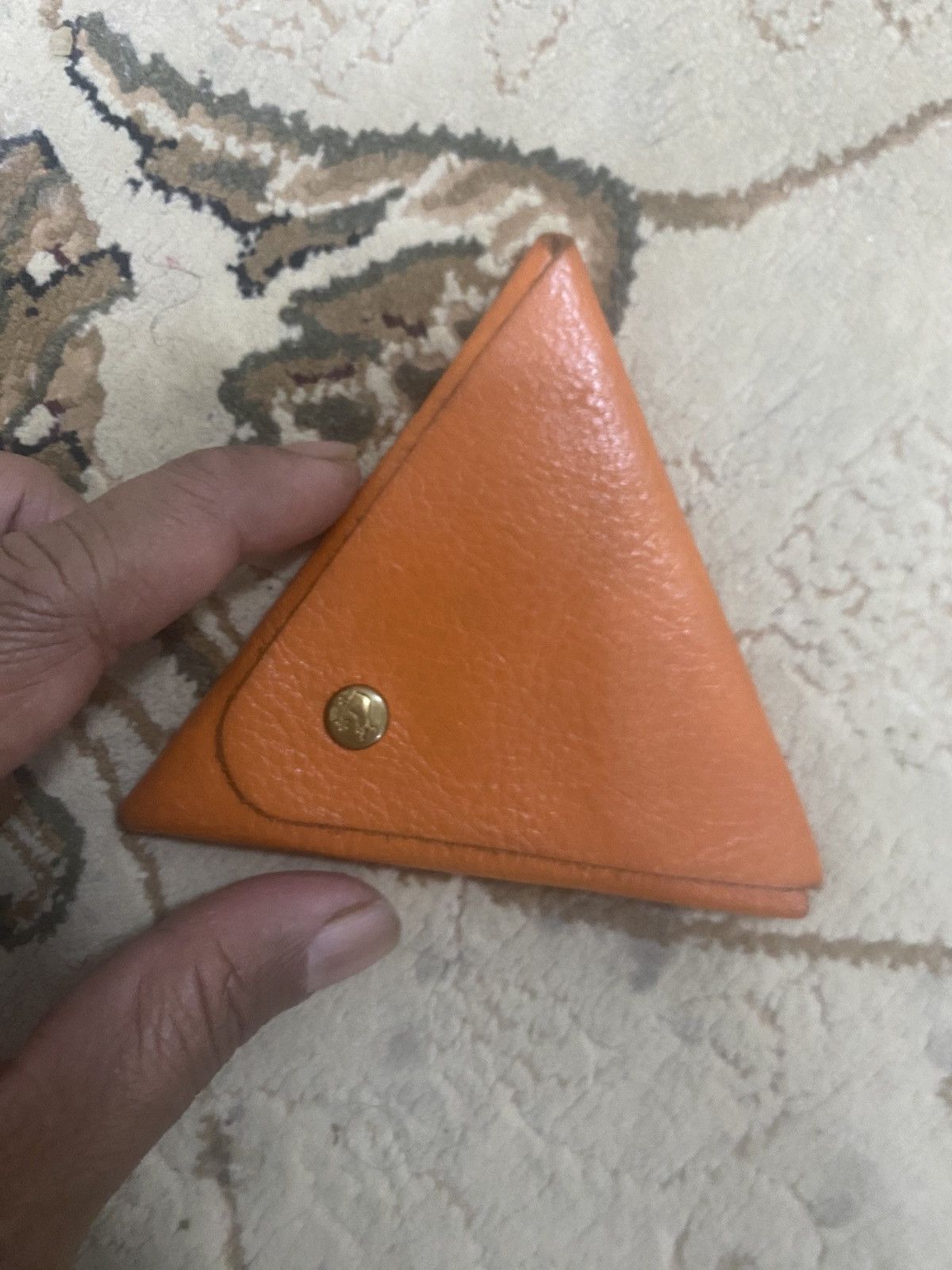Il Bisonte Il Bisonte Made in Italy Triangular Leather Coin Case Size ONE SIZE - 7 Thumbnail