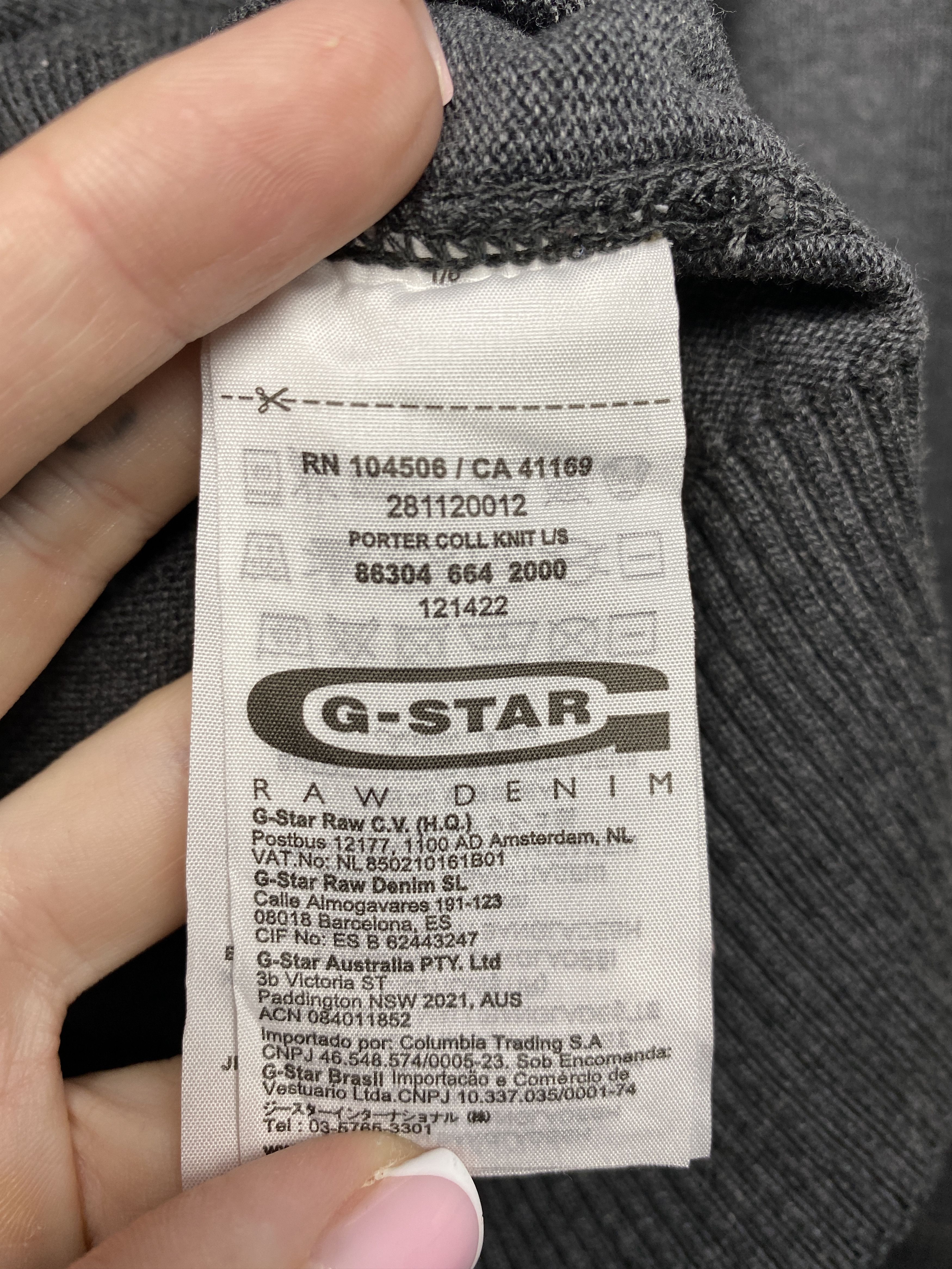 G-Star × Vintage G Star Raw Porter Coll Knit Mens High Neck Sweater Size US L / EU 52-54 / 3 - 5 Thumbnail