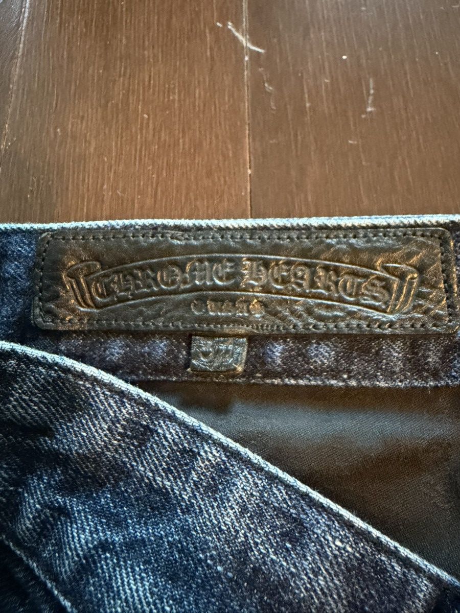 Chrome Hearts Chrome Hearts Black Leather Cross Patch Shorts Size US 31 - 6 Thumbnail