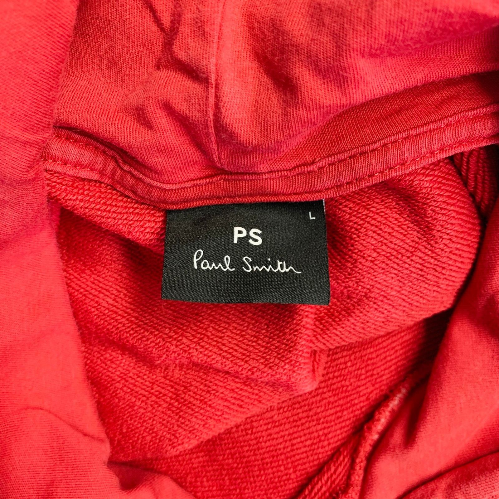 Paul Smith Size L Red Blue Mixed Fabrics Cotton Hooded Sweatshirt Size US L / EU 52-54 / 3 - 4 Thumbnail