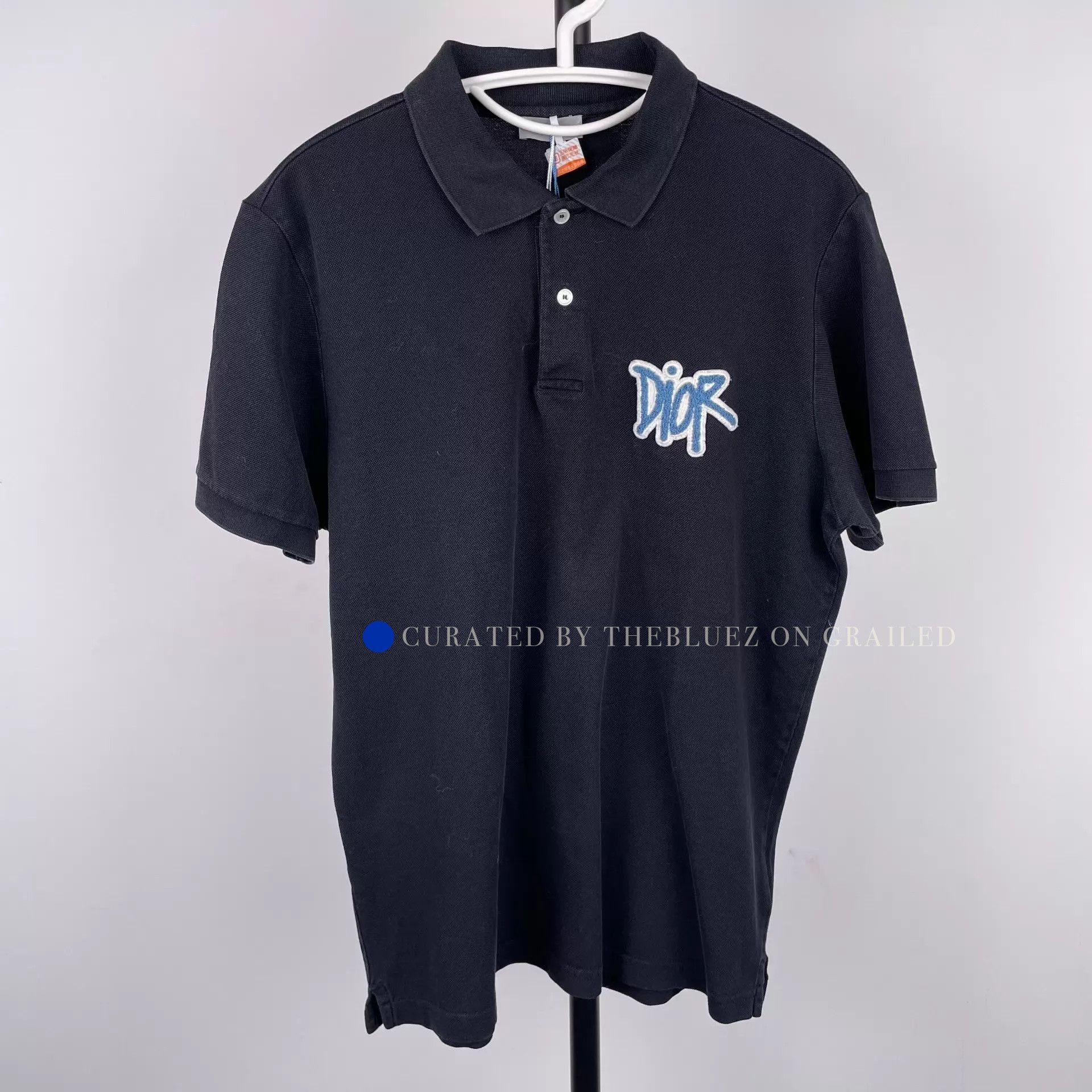 Dior Classic Navy Blue Polo Shirt Size US L / EU 52-54 / 3 - 1 Thumbnail