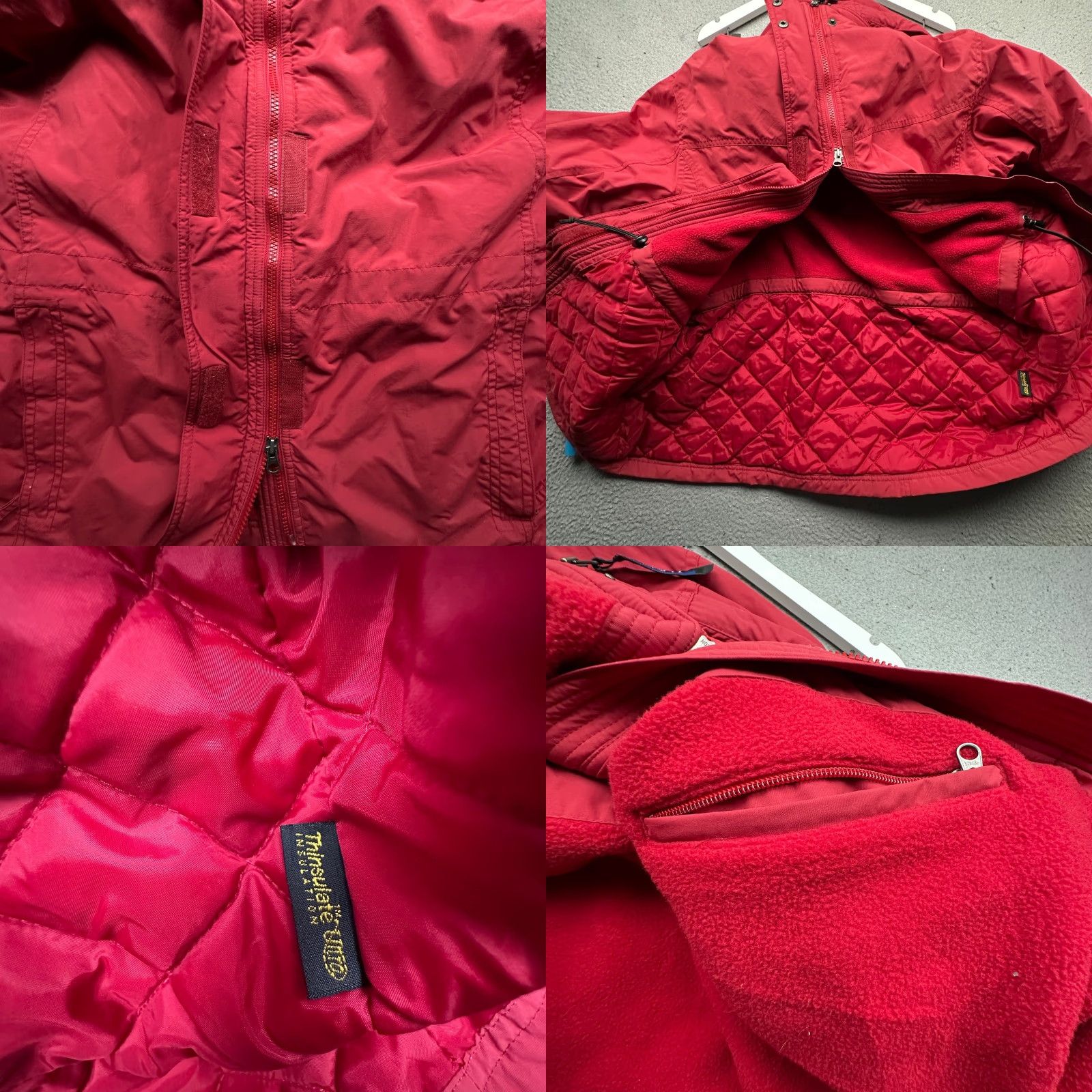 Vintage VINTAGE LL Bean Parka Jacket Women's Large Thinsulate Insulated Removable Hood Long Nylon Red Size L / US 10 / IT 46 - 8 Thumbnail