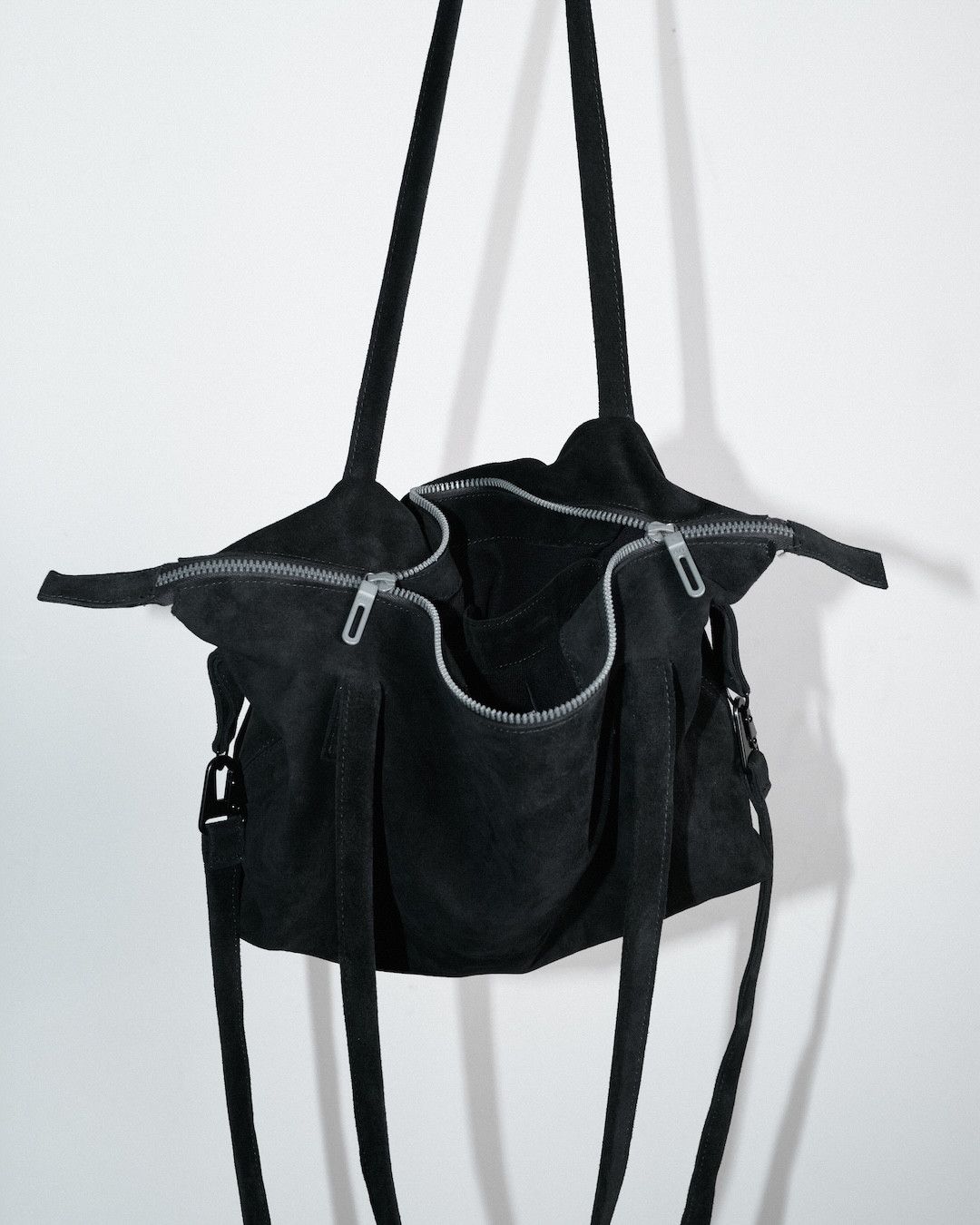 Guidi x Individual Designer Boris Mini Velour Bag in Black, Men's