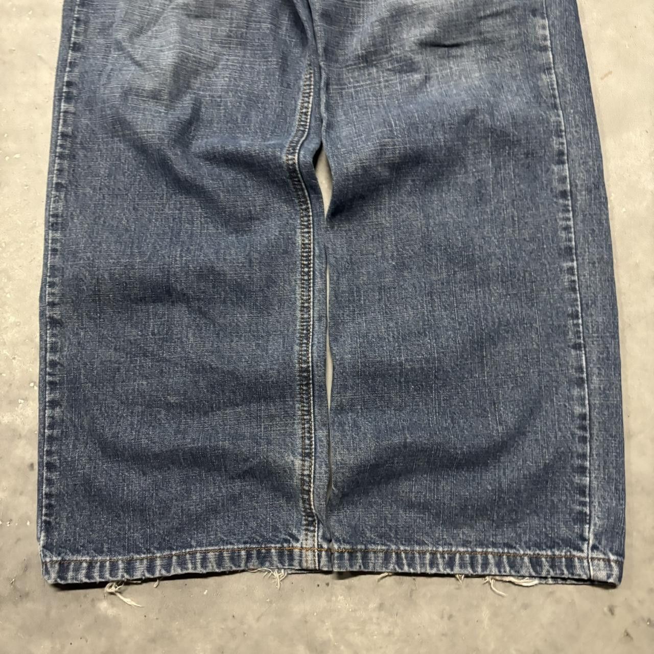 Japanese Brand × Vintage Crazy Vintage Y2K/2000s Grunge Dark Wash Essential Denim Jeans! Size US 32 / EU 48 - 6 Thumbnail