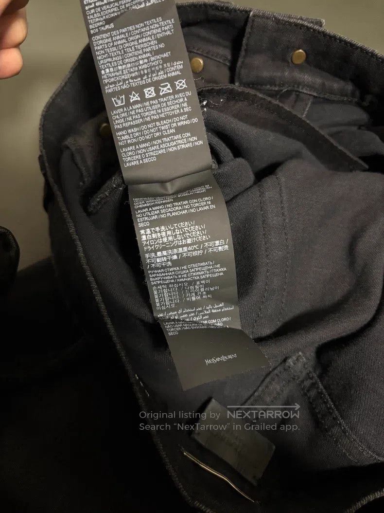 Other Saint Laurent Paris Retro Black and Grey Faded Basic Denim Size US 32 / EU 48 - 7 Thumbnail