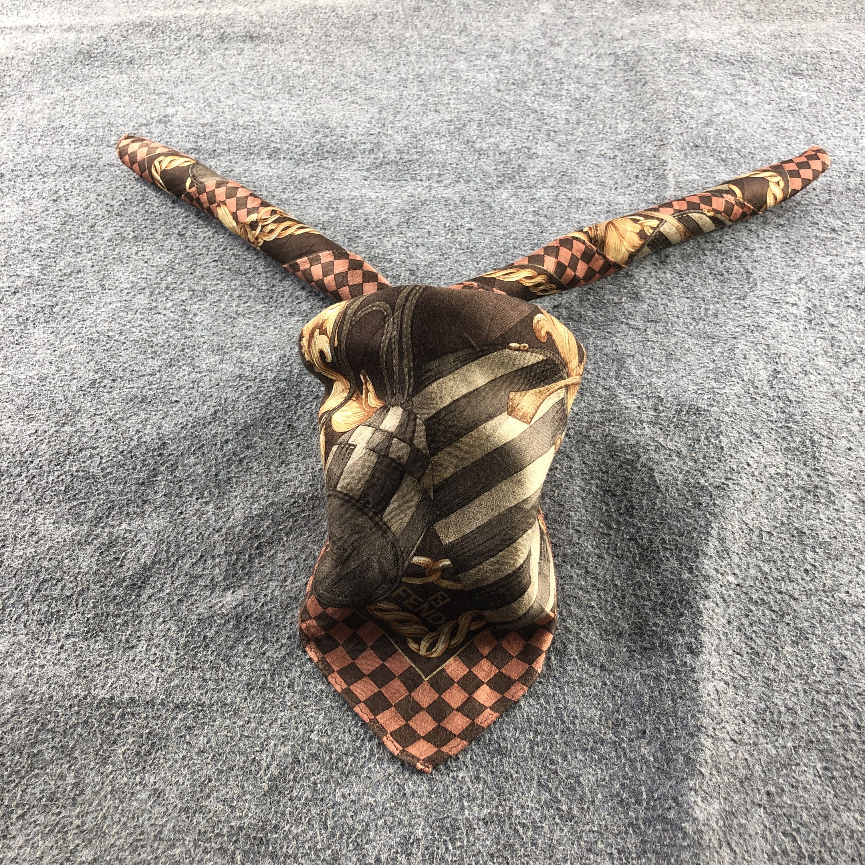 Vintage Fendi Monogram FF Handkerchief Neckerchief Bandana H2807 Size ONE SIZE - 2 Thumbnail