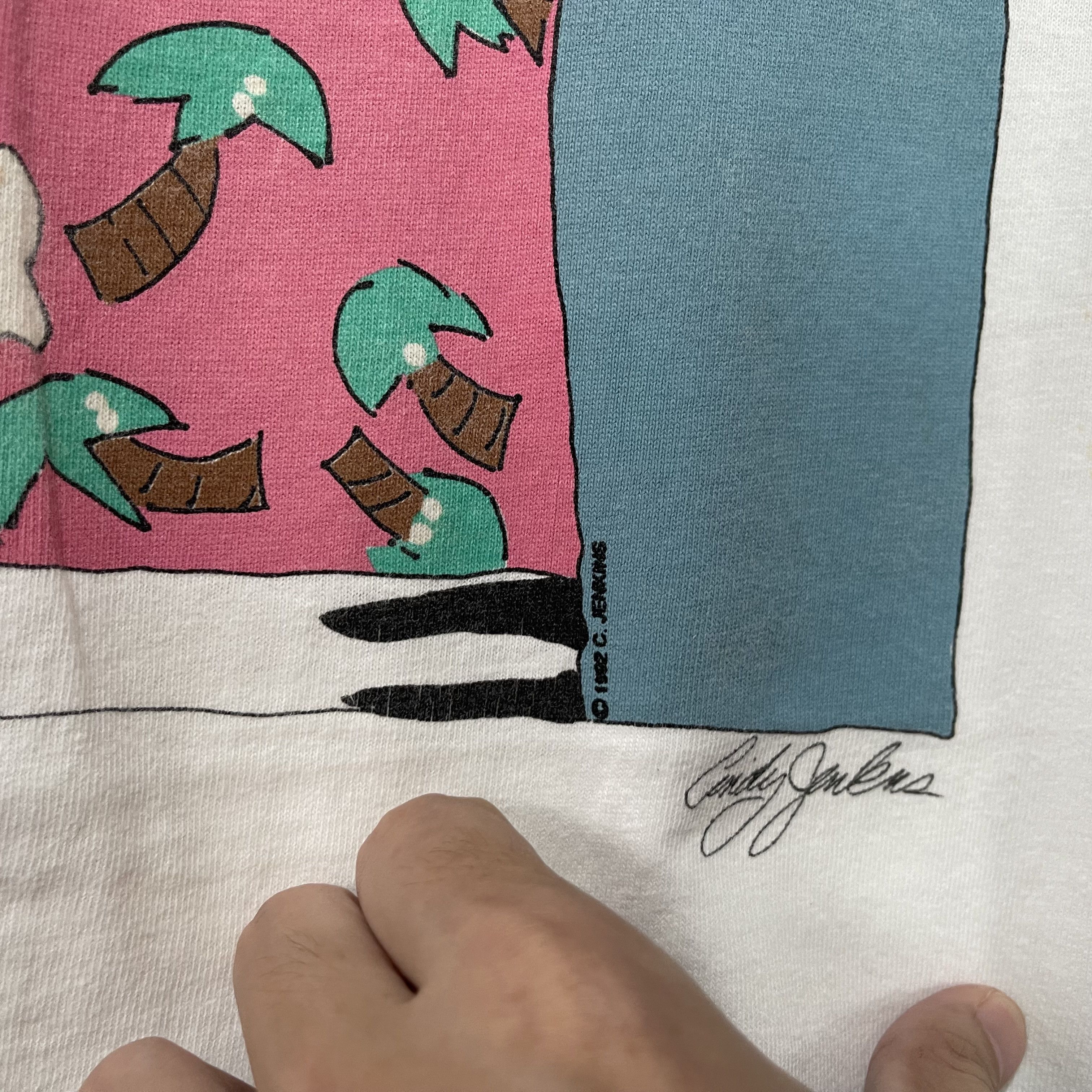 Vintage Vintage 1992 Catfish Cat T-Shirt Size US XL / EU 56 / 4 - 3 Thumbnail