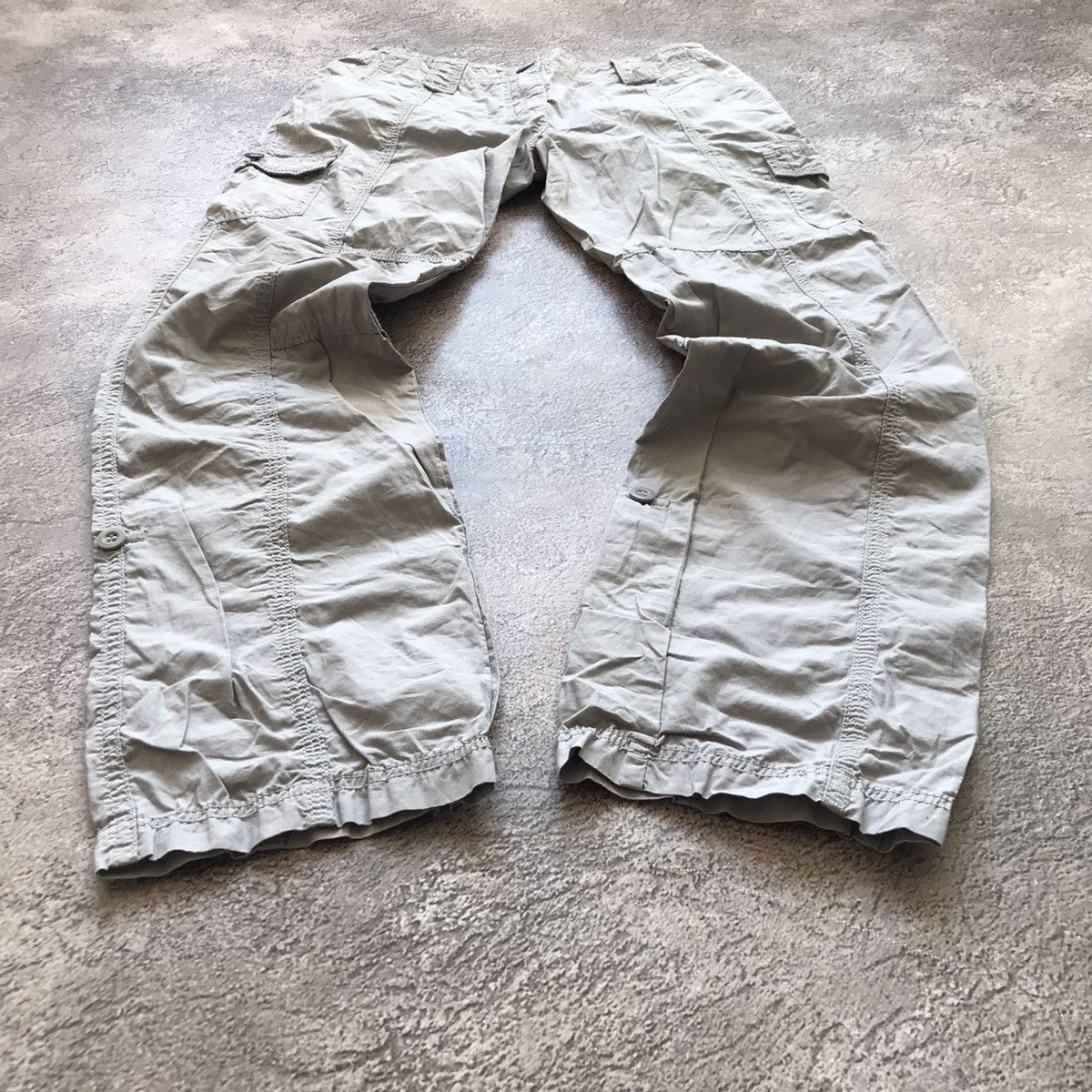 Vintage Vintage 90s Baggy Cargo Pants Parachute Flared Streetwear 30 Size 30" / US 8 / IT 44 - 1 Thumbnail