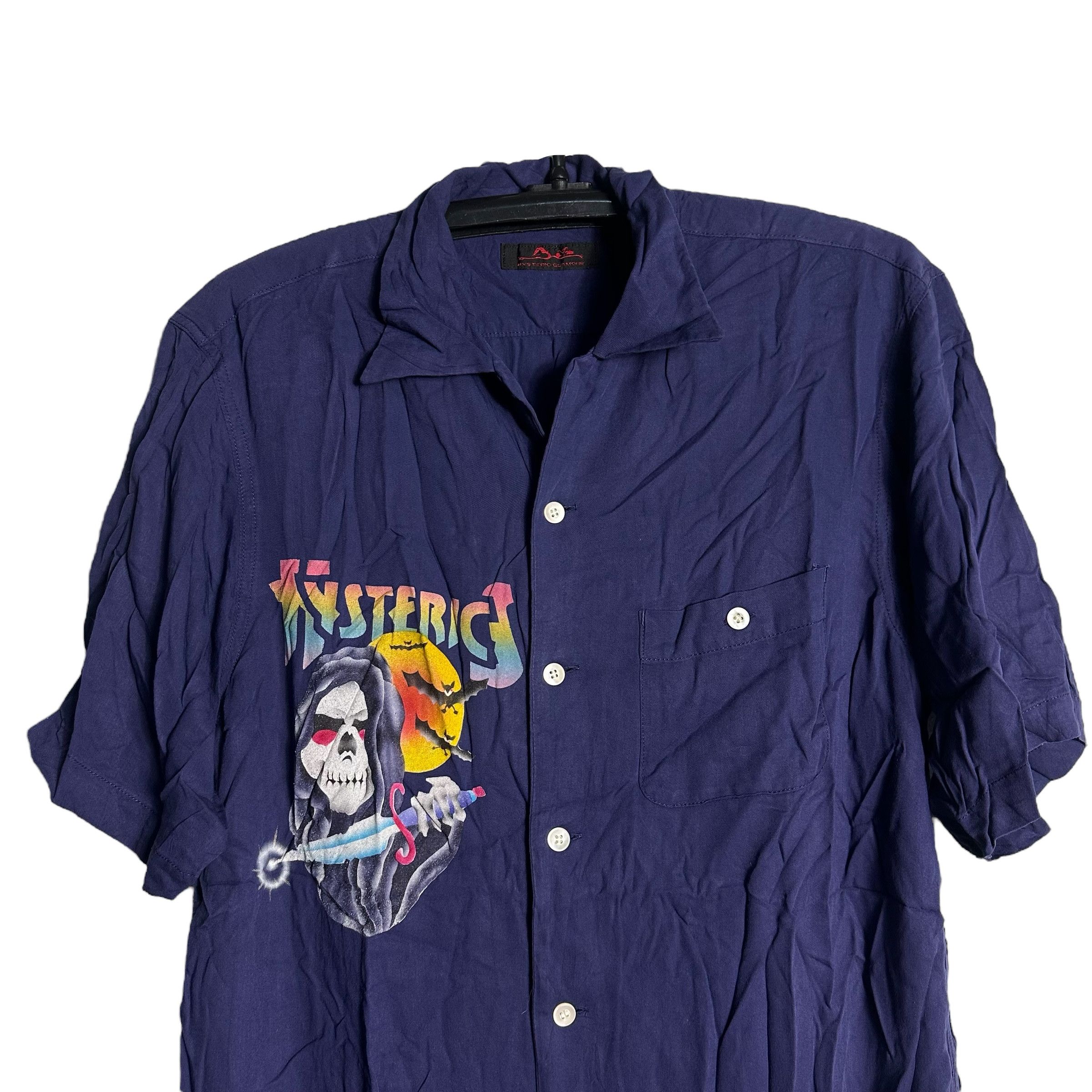 Hysteric Glamour 🔥RARE🔥Vtg Hysteric Glamour Skulls Rayon Button Up Shirts Size US L / EU 52-54 / 3 - 2 Thumbnail