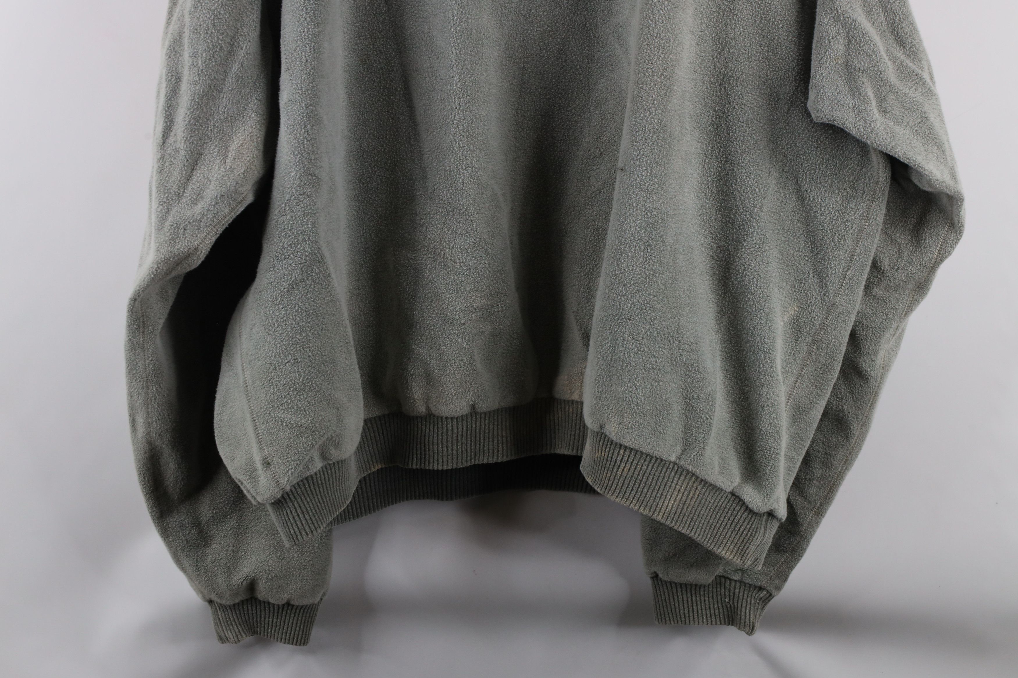 Vintage Vintage 90s Streetwear Stonewash Fleece Collared Sweatshirt Size US XXL / EU 58 / 5 - 17 Thumbnail