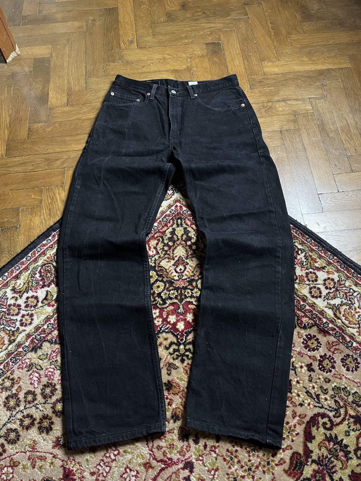 Levi's 🔥90'S LEVIS 505 WASHED ASH BLACK JEANS DENIM PANTS Y2K Size US 33 - 5 Thumbnail