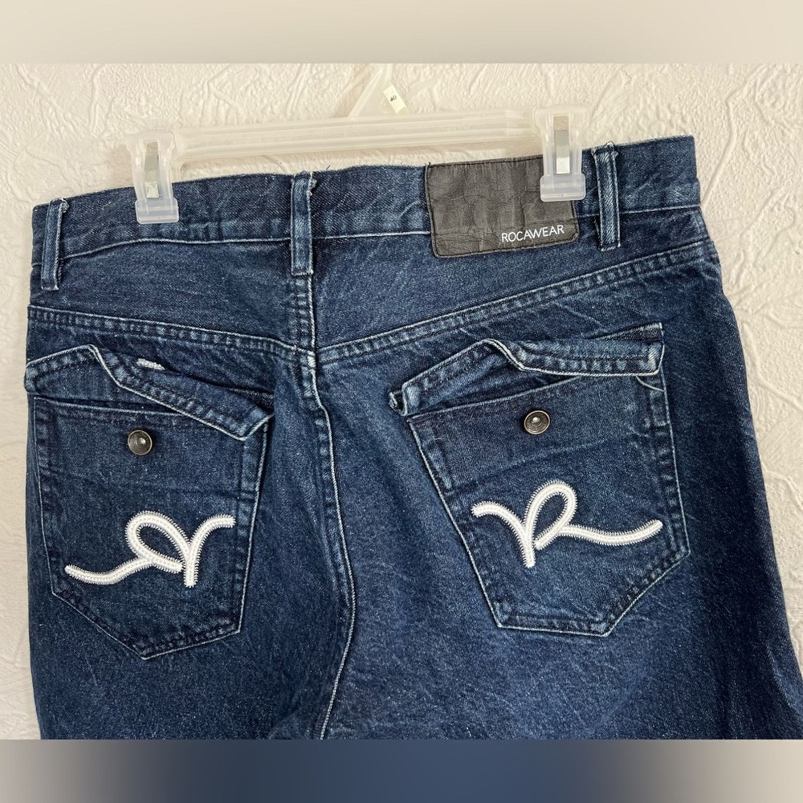 Rocawear Vintage Y2K Roca Wear Jean Shorts Jorts Size 38x13 Size US 38 / EU 54 - 5 Thumbnail