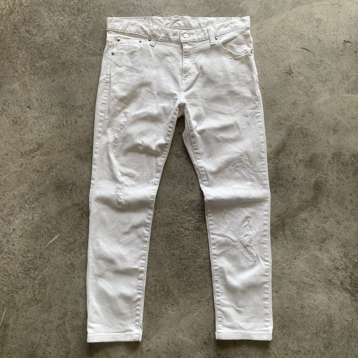 Tornado Mart tornado mart white skinny jeans Size US 32 / EU 48 - 1 Thumbnail